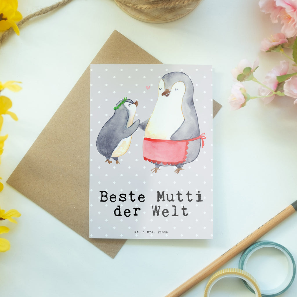 Grußkarte Pinguin Beste Mutti der Welt Klappkarte, Einladungskarte, Glückwunschkarte, Hochzeitskarte, Geburtstagskarte, Karte, für, Dankeschön, Geschenk, Schenken, Geburtstag, Geburtstagsgeschenk, Geschenkidee, Danke, Bedanken, Mitbringsel, Freude machen, Geschenktipp, Mama, Mami, Mutter, Muttertag, Mutti, Ma, Tochter, Sohn, Beste Mama, Beste, Supermama