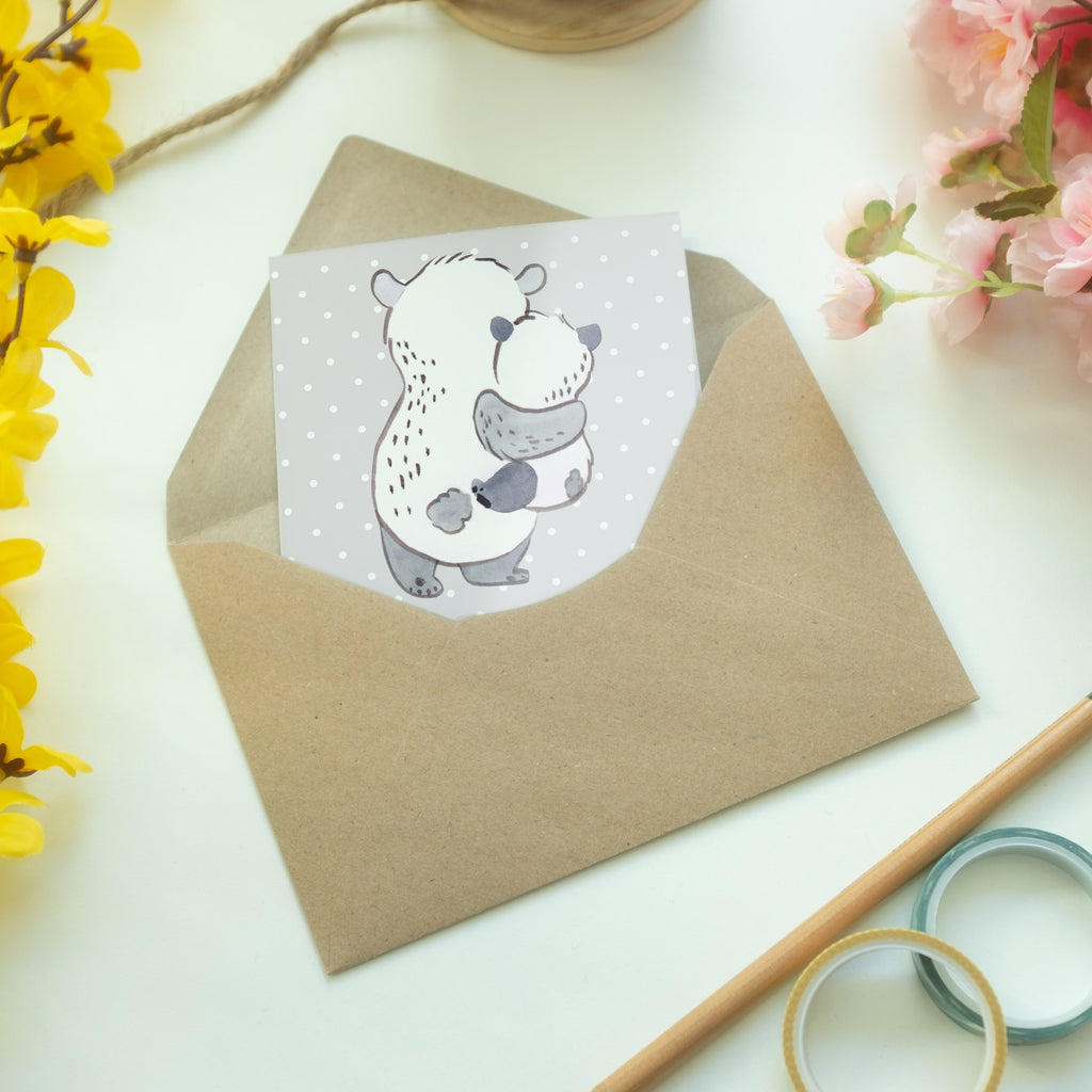 Grußkarte Panda Beste Pflegeeltern der Welt Klappkarte, Einladungskarte, Glückwunschkarte, Hochzeitskarte, Geburtstagskarte, Karte, für, Dankeschön, Geschenk, Schenken, Geburtstag, Geburtstagsgeschenk, Geschenkidee, Danke, Bedanken, Mitbringsel, Freude machen, Geschenktipp, Pflegeeltern, Pflegekind, Adoption, Eltern, Mama, Papa, Mami, Papi, Familie, Elternpaar, Mama und Papa