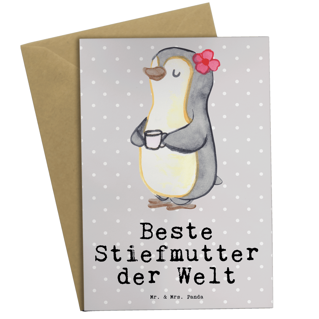 Grußkarte Pinguin Beste Stiefmutter der Welt Klappkarte, Einladungskarte, Glückwunschkarte, Hochzeitskarte, Geburtstagskarte, Karte, für, Dankeschön, Geschenk, Schenken, Geburtstag, Geburtstagsgeschenk, Geschenkidee, Danke, Bedanken, Mitbringsel, Freude machen, Geschenktipp, Stiefmutter, Stief Mutter, Stiefmama, Mami, Mutter, Muttertag, Mutti, Mama, Tochter, Sohn, Beste