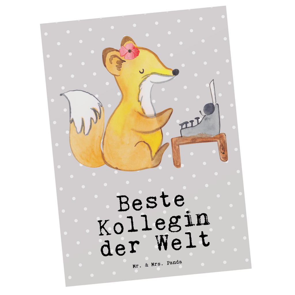 Postkarte Fuchs Beste Kollegin der Welt Geschenkkarte, Grußkarte, Karte, Einladung, Ansichtskarte, Geburtstagskarte, Einladungskarte, für, Dankeschön, Geschenk, Schenken, Geburtstag, Geburtstagsgeschenk, Geschenkidee, Danke, Bedanken, Mitbringsel, Freude machen, Geschenktipp, Arbeitskollegin, Kollegin, Freundin, Büro, Abschiedsgeschenk, Ruhestand, Arbeit, Mitarbeiterin, Berufsgenossin, Beruf