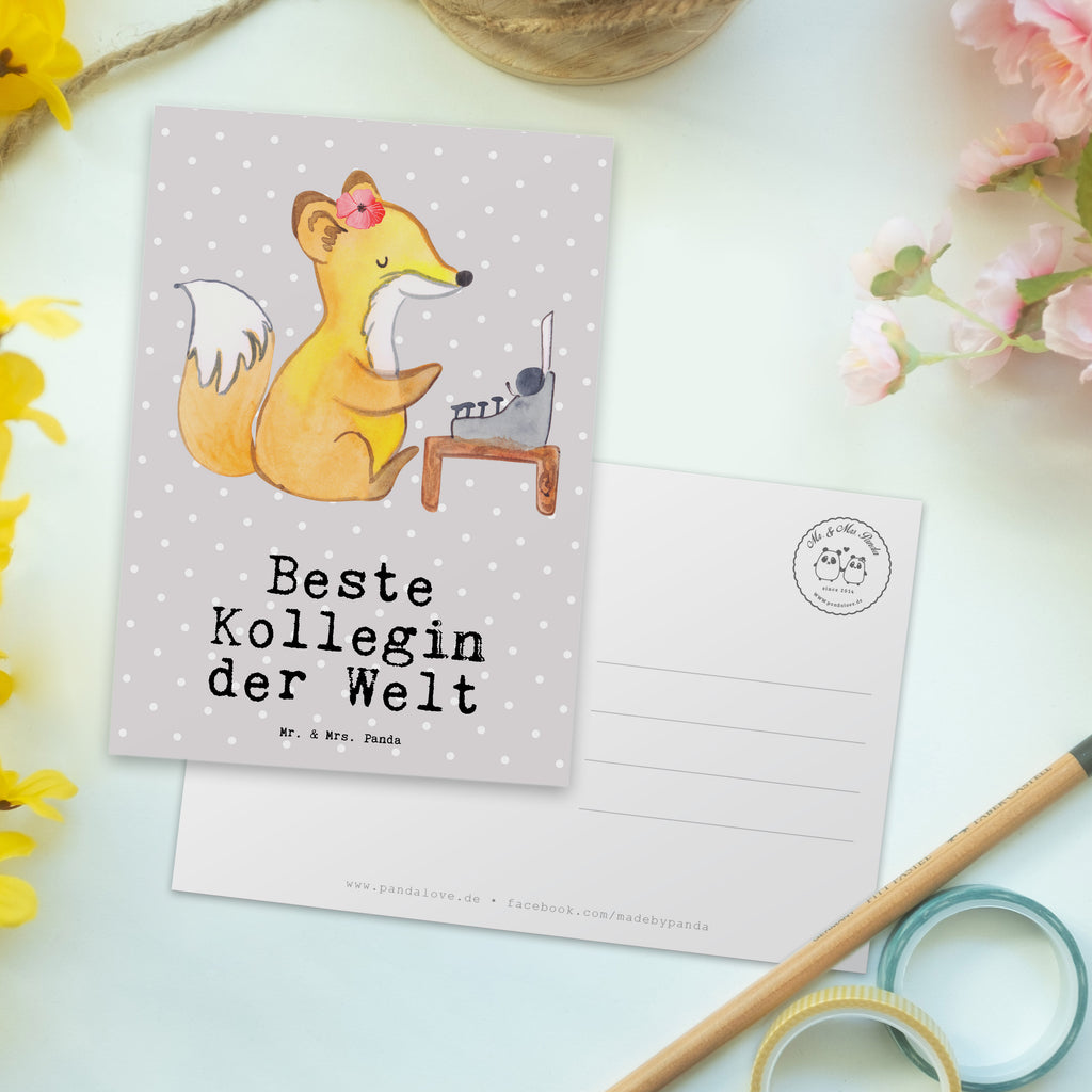 Postkarte Fuchs Beste Kollegin der Welt Geschenkkarte, Grußkarte, Karte, Einladung, Ansichtskarte, Geburtstagskarte, Einladungskarte, für, Dankeschön, Geschenk, Schenken, Geburtstag, Geburtstagsgeschenk, Geschenkidee, Danke, Bedanken, Mitbringsel, Freude machen, Geschenktipp, Arbeitskollegin, Kollegin, Freundin, Büro, Abschiedsgeschenk, Ruhestand, Arbeit, Mitarbeiterin, Berufsgenossin, Beruf