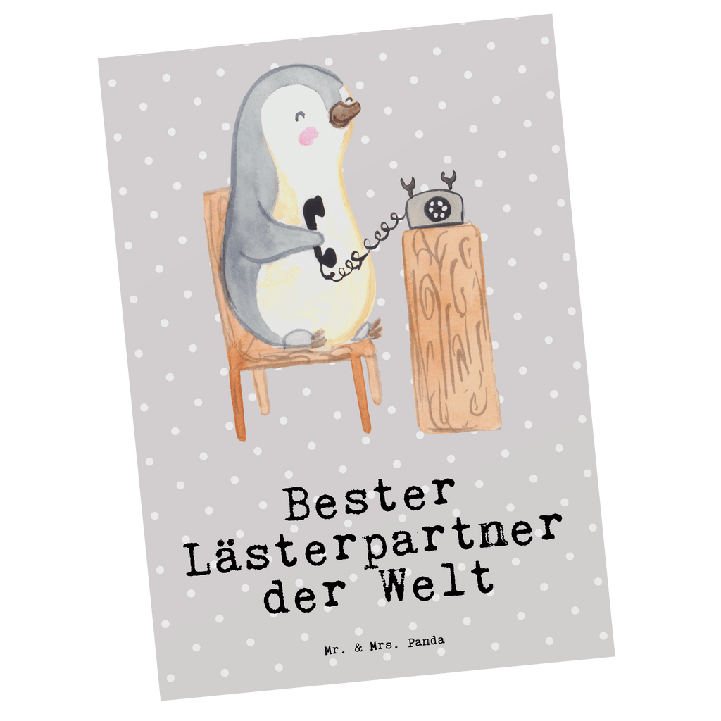 Postkarte Pinguin Bester Lästerpartner der Welt Geschenkkarte, Grußkarte, Karte, Einladung, Ansichtskarte, Geburtstagskarte, Einladungskarte, Dankeskarte, für, Dankeschön, Geschenk, Schenken, Geburtstag, Geburtstagsgeschenk, Geschenkidee, Danke, Bedanken, Mitbringsel, Freude machen, Geschenktipp, Lästerpartner, Lesterpartner, lestern, Lästerschwester, Lästern, beste Freundin, Freundin, Spaß, bff
