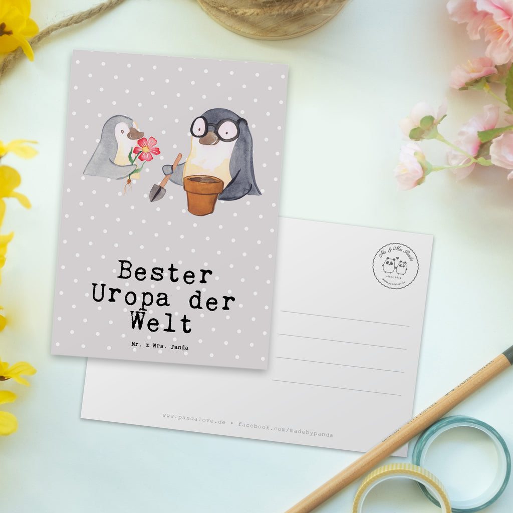 Postkarte Pinguin Bester Uropa der Welt Geschenkkarte, Grußkarte, Karte, Einladung, Ansichtskarte, Geburtstagskarte, Einladungskarte, für, Dankeschön, Geschenk, Schenken, Geburtstag, Geburtstagsgeschenk, Geschenkidee, Danke, Bedanken, Mitbringsel, Freude machen, Geschenktipp, Uropa, Uhropa, Ur Opa, Urgroßeltern, Grossvater, Großvater, Opa, Opi. Großpapa, Großeltern, Enkel, Enkelin, Enkelkind, Kleinigkeit, Oppa, Oppi, Bester, Uropa Mitbringsel