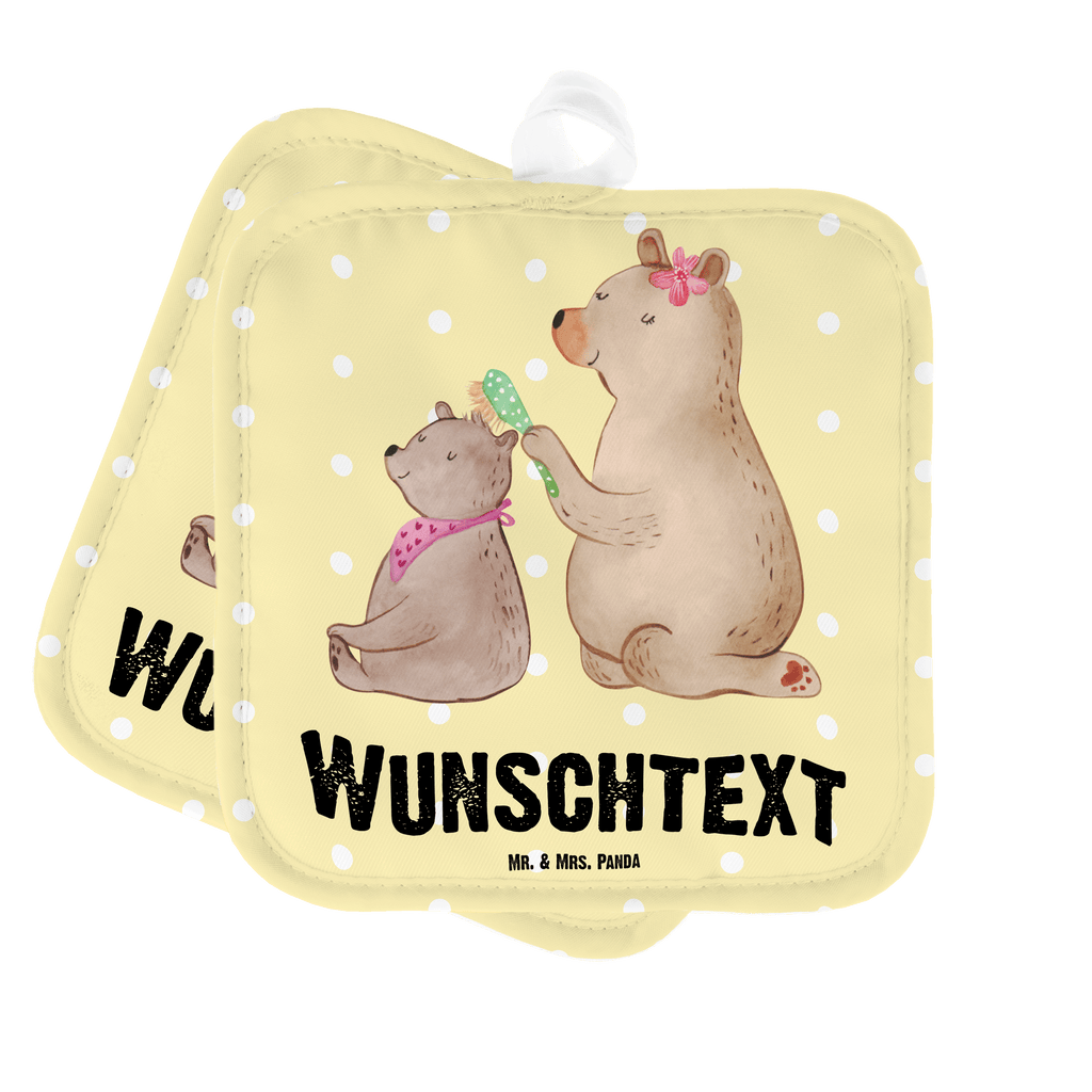 Personalisierte Topflappen Bär mit Kind Topflappen personalisiert, Personalisierte Topfuntersetzer, Personalisierter Ofenhandschuh, Topflappen Set personalisiert, Topflappen mit Namen, Namensaufdruck, Familie, Vatertag, Muttertag, Bruder, Schwester, Mama, Papa, Oma, Opa, Geschenk, Mutti, Mutter