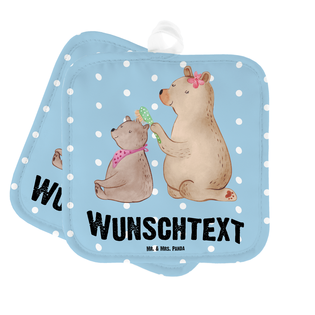 Personalisierte Topflappen Bär mit Kind Topflappen personalisiert, Personalisierte Topfuntersetzer, Personalisierter Ofenhandschuh, Topflappen Set personalisiert, Topflappen mit Namen, Namensaufdruck, Familie, Vatertag, Muttertag, Bruder, Schwester, Mama, Papa, Oma, Opa, Geschenk, Mutti, Mutter