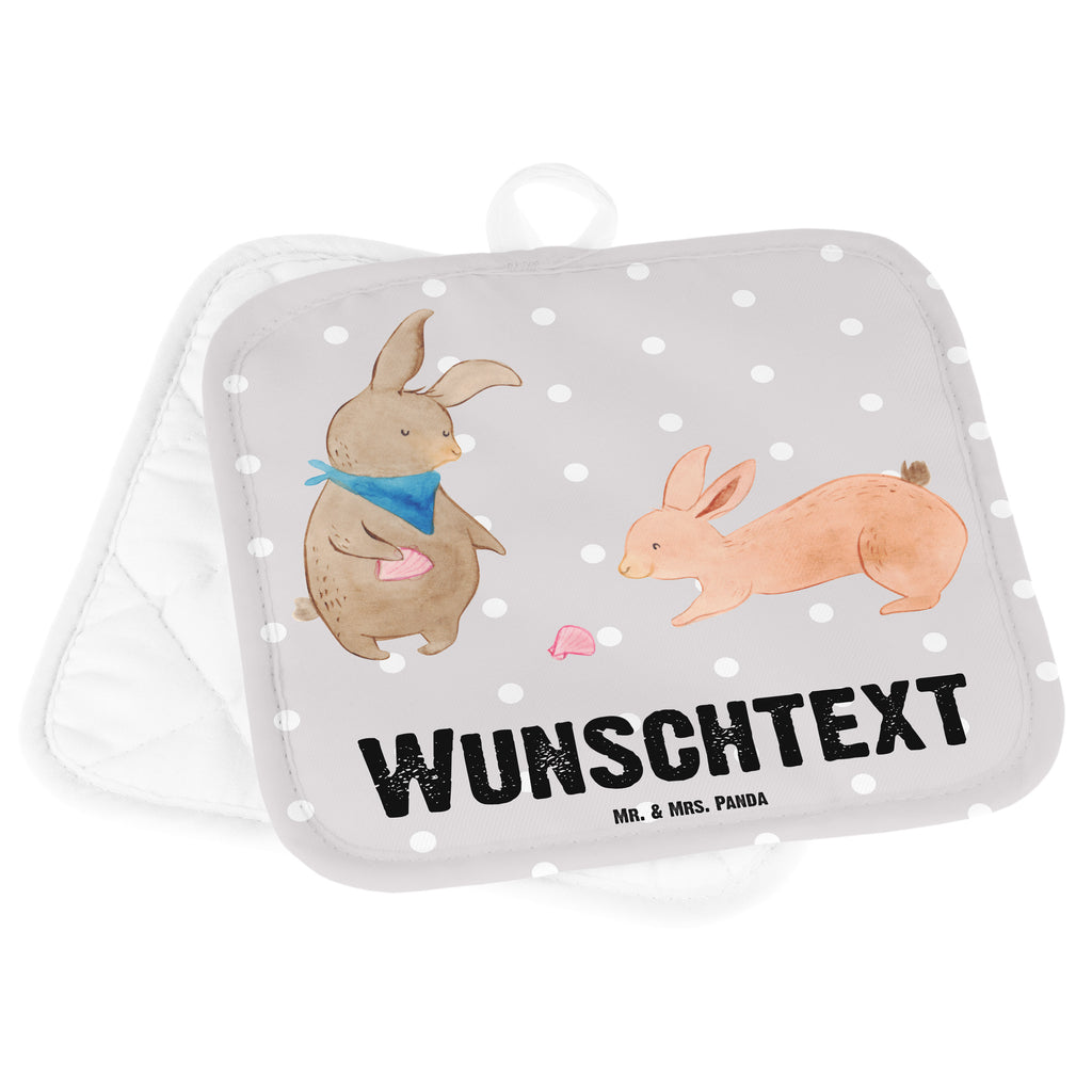 Personalisierte Topflappen Hasen Muschel Topflappen personalisiert, Personalisierte Topfuntersetzer, Personalisierter Ofenhandschuh, Topflappen Set personalisiert, Topflappen mit Namen, Namensaufdruck, Familie, Vatertag, Muttertag, Bruder, Schwester, Mama, Papa, Oma, Opa, Hasen, beste Freundin, Freundin, Freundinnen, best friends, BFF, Muscheln sammeln, Muscheln, Meer