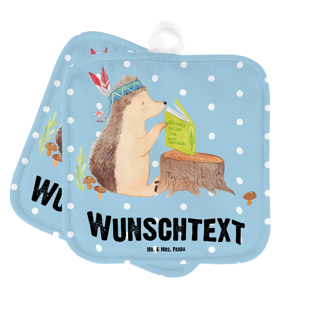 Personalisierte Topflappen Igel Indianer Topflappen personalisiert, Personalisierte Topfuntersetzer, Personalisierter Ofenhandschuh, Topflappen Set personalisiert, Topflappen mit Namen, Namensaufdruck, Waldtiere, Tiere, Igel, Indianer, Abenteuer, Lagerfeuer, Camping