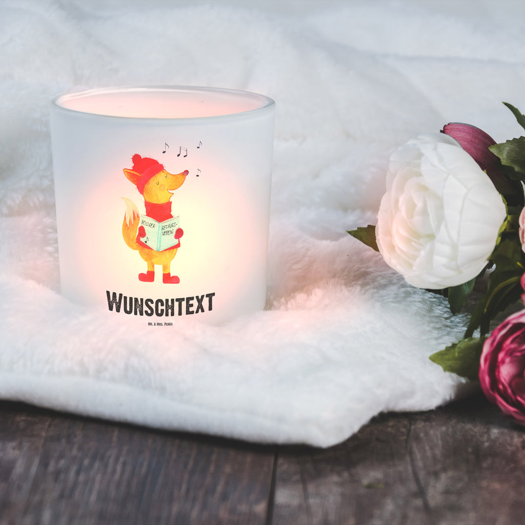Personalisiertes Windlicht Fuchs Sänger Personalisiertes Windlicht, Personalisiertes Windlicht Glas, Personalisiertes Teelichtglas, Personalisierter Teelichthalter, Personalisiertes Kerzenglas, Personalisierte Kerze, Personalisiertes Teelicht, Windlicht mit Namen, Windlicht Glas mit Namen, Teelichtglas mit Namen, Teelichthalter mit Namen, Teelichter mit Namen, Kerzenglas mit Namen, Kerze mit Namen, Teelicht mit Namen, Namenspersonalisierung, Name, selbst gestalten, Wunschtext, Bedrucken, Winter, Weihnachten, Weihnachtsdeko, Nikolaus, Advent, Heiligabend, Wintermotiv, Fuchs, Füchse, Sänger, Geschenk Sänger, Singen, Weihnachtslieder