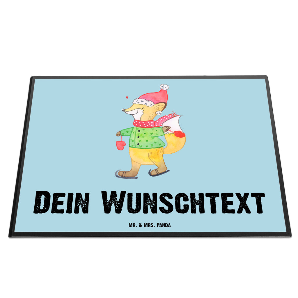 Personalisierte Schreibtischunterlage Fuchs  Schlittschuhe Personalisierte Schreibunterlage, Personalisierte Schreibtischauflage, Personalisierte Schreibtisch Unterlagen, Schreibunterlage mit Namen, Schreibtischauflage  mit Namen, Schreibtisch Unterlagen mit Namen, Selbst gestalten, Namensaufdruck, Namenspersonalisierung, Winter, Weihnachten, Weihnachtsdeko, Nikolaus, Advent, Heiligabend, Wintermotiv, Weihnachtsmann, Weihnachtstage, Weihnachtsbaum, Tannenbaum, Weihnachtszeit
