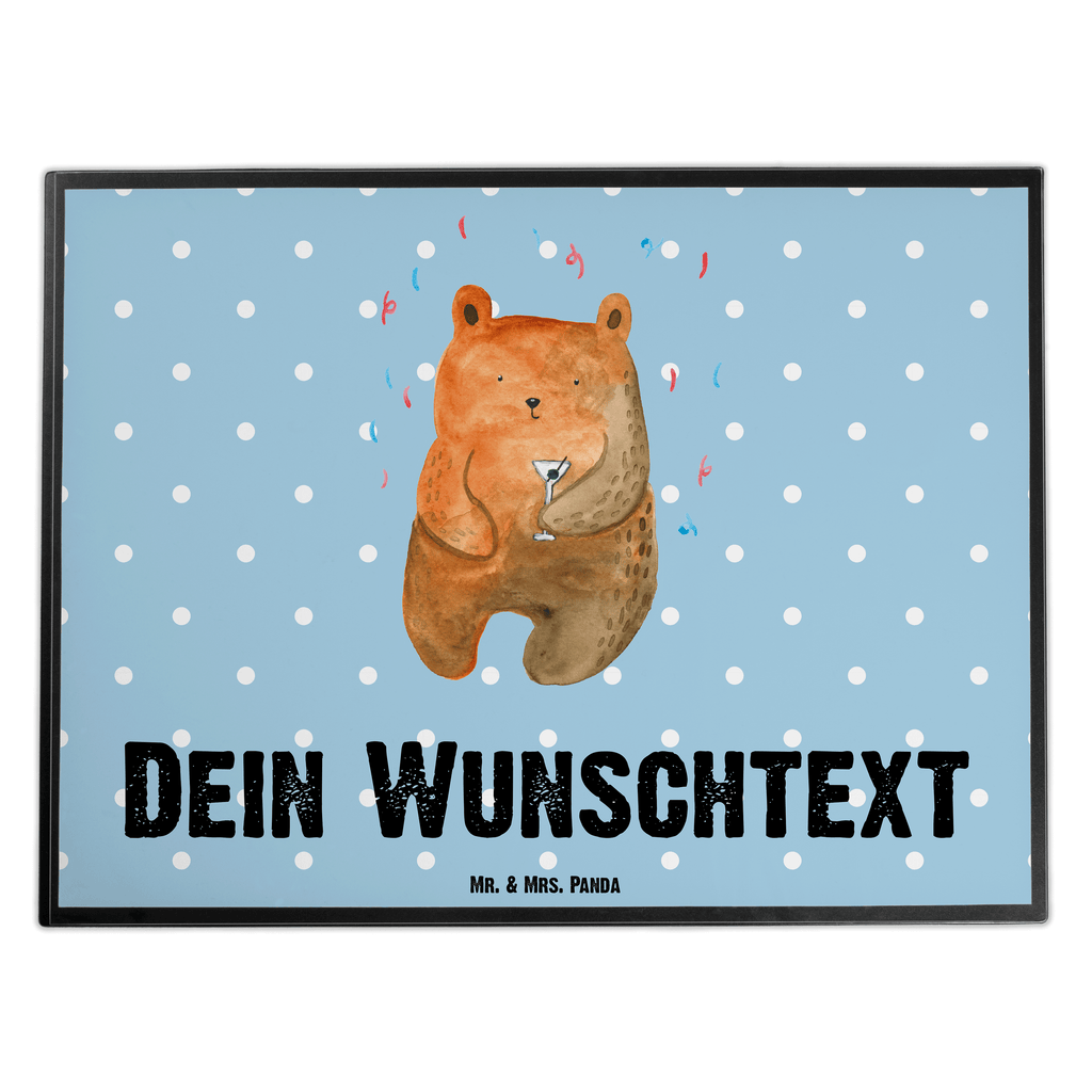 Personalisierte Schreibtischunterlage Bär Party Personalisierte Schreibunterlage, Personalisierte Schreibtischauflage, Personalisierte Schreibtisch Unterlagen, Schreibunterlage mit Namen, Schreibtischauflage  mit Namen, Schreibtisch Unterlagen mit Namen, Selbst gestalten, Namensaufdruck, Namenspersonalisierung, Bär, Teddy, Teddybär, Geburtstag, Geburtstagsgeschenk, Geschenk, Party, Feiern, Abfeiern, Mitbringsel, Gute Laune, Lustig