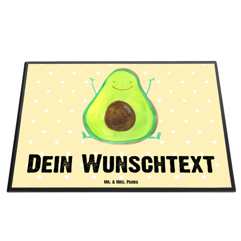 Personalisierte Schreibtischunterlage Avocado Happy Personalisierte Schreibunterlage, Personalisierte Schreibtischauflage, Personalisierte Schreibtisch Unterlagen, Schreibunterlage mit Namen, Schreibtischauflage  mit Namen, Schreibtisch Unterlagen mit Namen, Selbst gestalten, Namensaufdruck, Namenspersonalisierung, Avocado, Veggie, Vegan, Gesund, Chaos