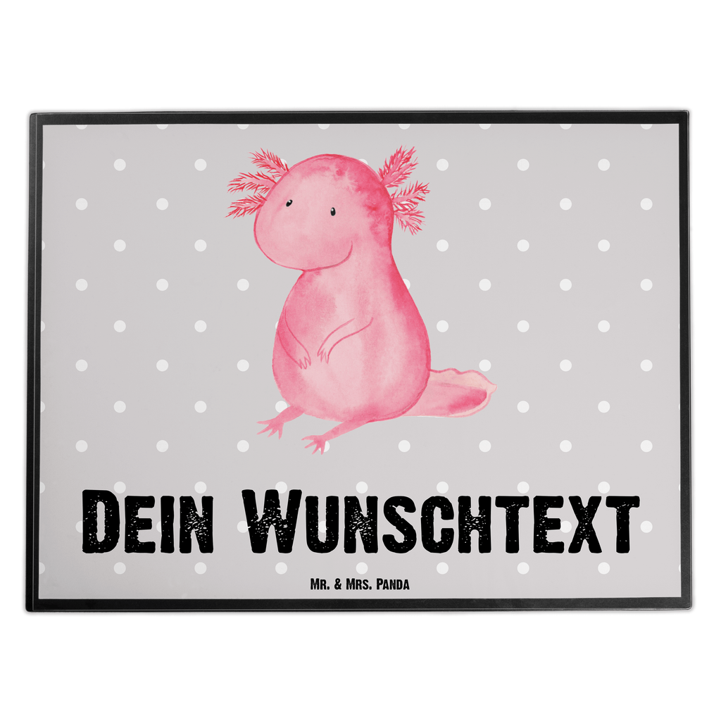 Personalisierte Schreibtischunterlage Axolotl Personalisierte Schreibunterlage, Personalisierte Schreibtischauflage, Personalisierte Schreibtisch Unterlagen, Schreibunterlage mit Namen, Schreibtischauflage  mit Namen, Schreibtisch Unterlagen mit Namen, Selbst gestalten, Namensaufdruck, Namenspersonalisierung, Axolotl, Molch, Axolot, vergnügt, fröhlich, zufrieden, Lebensstil, Weisheit, Lebensweisheit, Liebe, Freundin