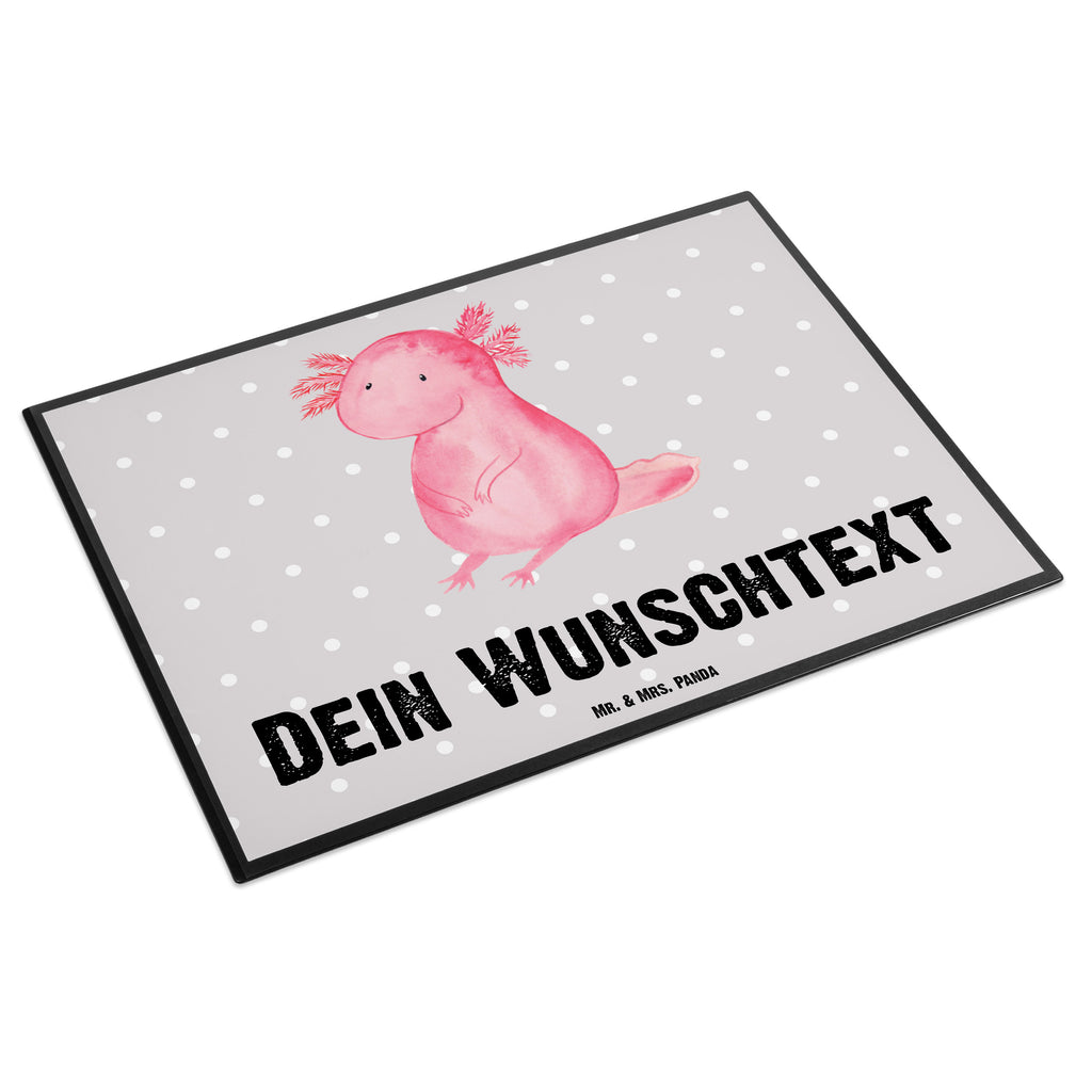 Personalisierte Schreibtischunterlage Axolotl Personalisierte Schreibunterlage, Personalisierte Schreibtischauflage, Personalisierte Schreibtisch Unterlagen, Schreibunterlage mit Namen, Schreibtischauflage  mit Namen, Schreibtisch Unterlagen mit Namen, Selbst gestalten, Namensaufdruck, Namenspersonalisierung, Axolotl, Molch, Axolot, vergnügt, fröhlich, zufrieden, Lebensstil, Weisheit, Lebensweisheit, Liebe, Freundin