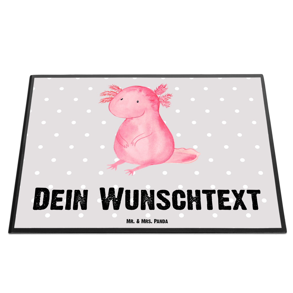 Personalisierte Schreibtischunterlage Axolotl Personalisierte Schreibunterlage, Personalisierte Schreibtischauflage, Personalisierte Schreibtisch Unterlagen, Schreibunterlage mit Namen, Schreibtischauflage  mit Namen, Schreibtisch Unterlagen mit Namen, Selbst gestalten, Namensaufdruck, Namenspersonalisierung, Axolotl, Molch, Axolot, vergnügt, fröhlich, zufrieden, Lebensstil, Weisheit, Lebensweisheit, Liebe, Freundin