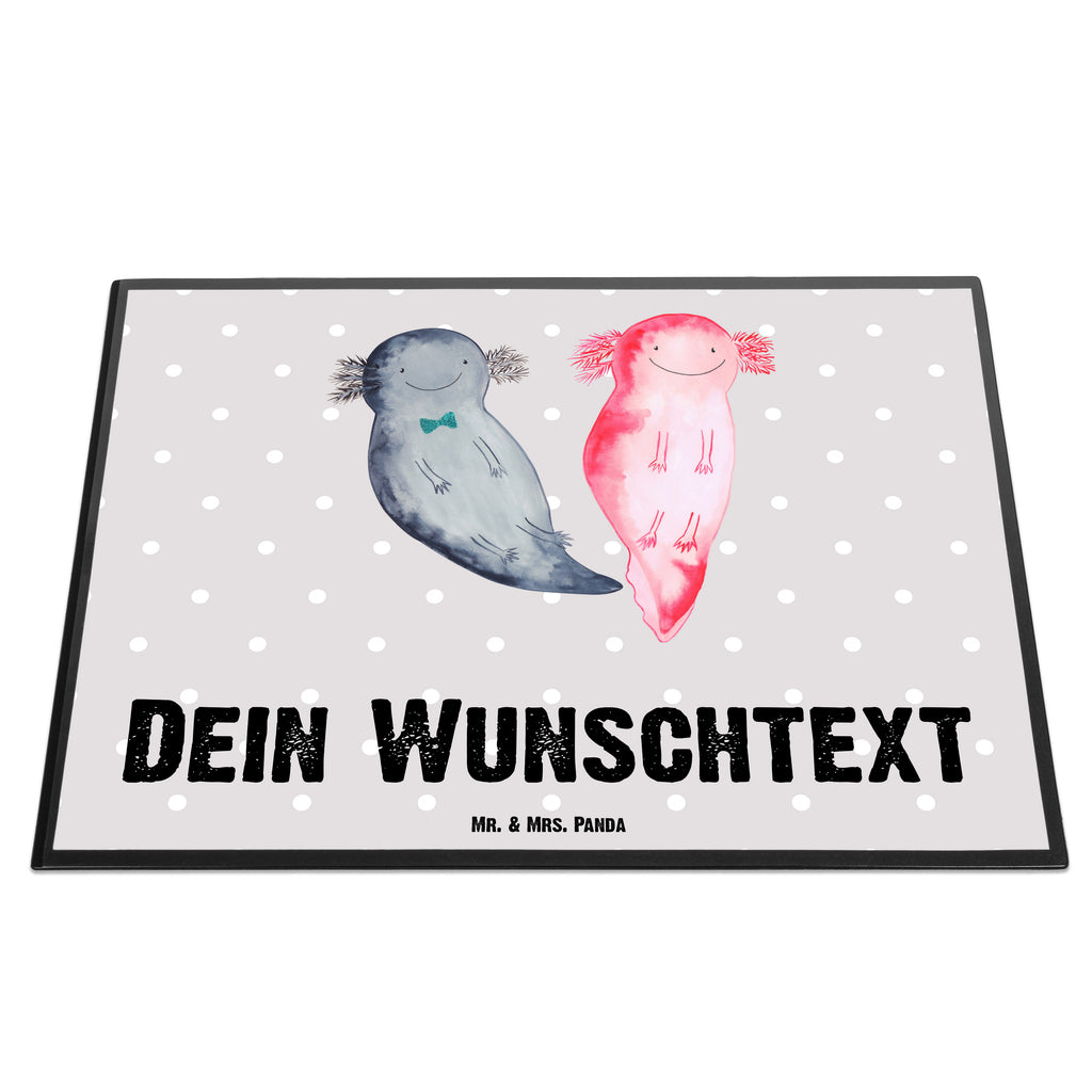 Personalisierte Schreibtischunterlage Axolotl Axel+Lotte Personalisierte Schreibunterlage, Personalisierte Schreibtischauflage, Personalisierte Schreibtisch Unterlagen, Schreibunterlage mit Namen, Schreibtischauflage  mit Namen, Schreibtisch Unterlagen mit Namen, Selbst gestalten, Namensaufdruck, Namenspersonalisierung, Axolotl, Molch, Axolot, Schwanzlurch, Lurch, Lurche, Liebe, große Liebe, Liebesbeweis, Freund, Verlobter, Ehemann, Jahrestag, Valentinstag