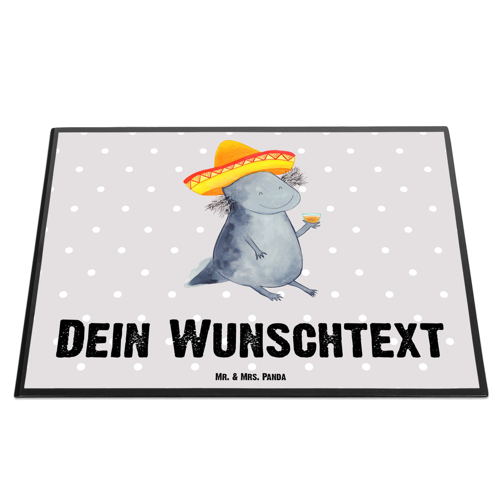 Personalisierte Schreibtischunterlage Axolotl Tequila Personalisierte Schreibunterlage, Personalisierte Schreibtischauflage, Personalisierte Schreibtisch Unterlagen, Schreibunterlage mit Namen, Schreibtischauflage  mit Namen, Schreibtisch Unterlagen mit Namen, Selbst gestalten, Namensaufdruck, Namenspersonalisierung, Axolotl, Molch, Mexico, Mexiko, Sombrero, Zitrone, Tequila, Motivation, Spruch, Schwanzlurch, Lurch, Lurche, Axolot, Feuerdrache, Feuersalamander