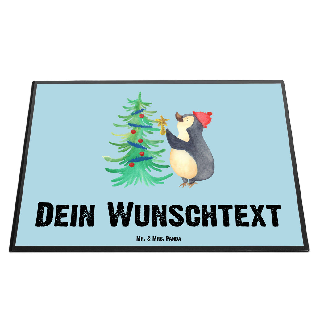 Personalisierte Schreibtischunterlage Pinguin Weihnachtsbaum Personalisierte Schreibunterlage, Personalisierte Schreibtischauflage, Personalisierte Schreibtisch Unterlagen, Schreibunterlage mit Namen, Schreibtischauflage  mit Namen, Schreibtisch Unterlagen mit Namen, Selbst gestalten, Namensaufdruck, Namenspersonalisierung, Winter, Weihnachten, Weihnachtsdeko, Nikolaus, Advent, Heiligabend, Wintermotiv, Pinguin