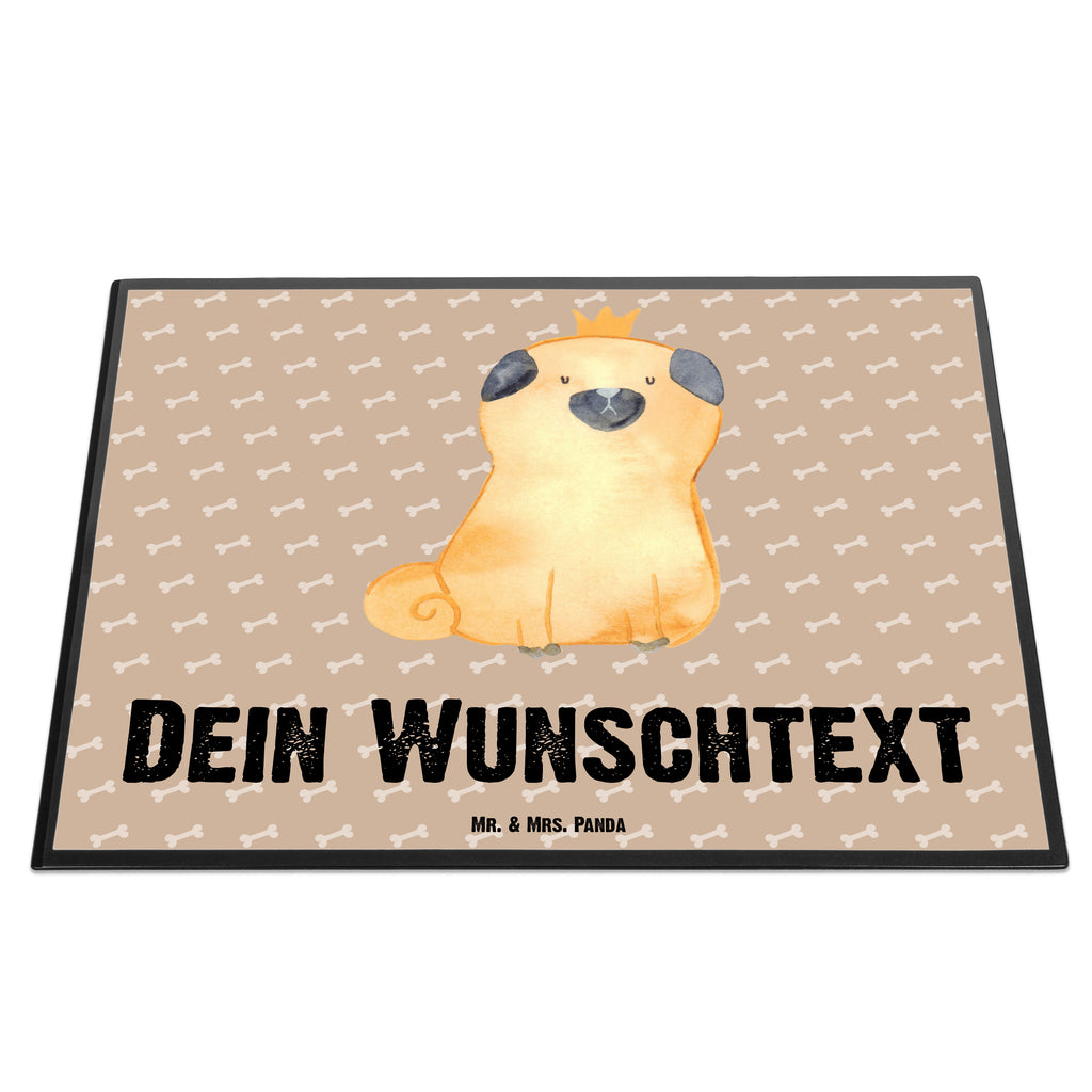 Personalisierte Schreibtischunterlage Mops Krone Personalisierte Schreibunterlage, Personalisierte Schreibtischauflage, Personalisierte Schreibtisch Unterlagen, Schreibunterlage mit Namen, Schreibtischauflage  mit Namen, Schreibtisch Unterlagen mit Namen, Selbst gestalten, Namensaufdruck, Namenspersonalisierung, Hund, Hundemotiv, Haustier, Hunderasse, Tierliebhaber, Hundebesitzer, Sprüche, Mops, allergisch, kinderlos, Hausregel, Hundebesitzer. Spruch, lustig