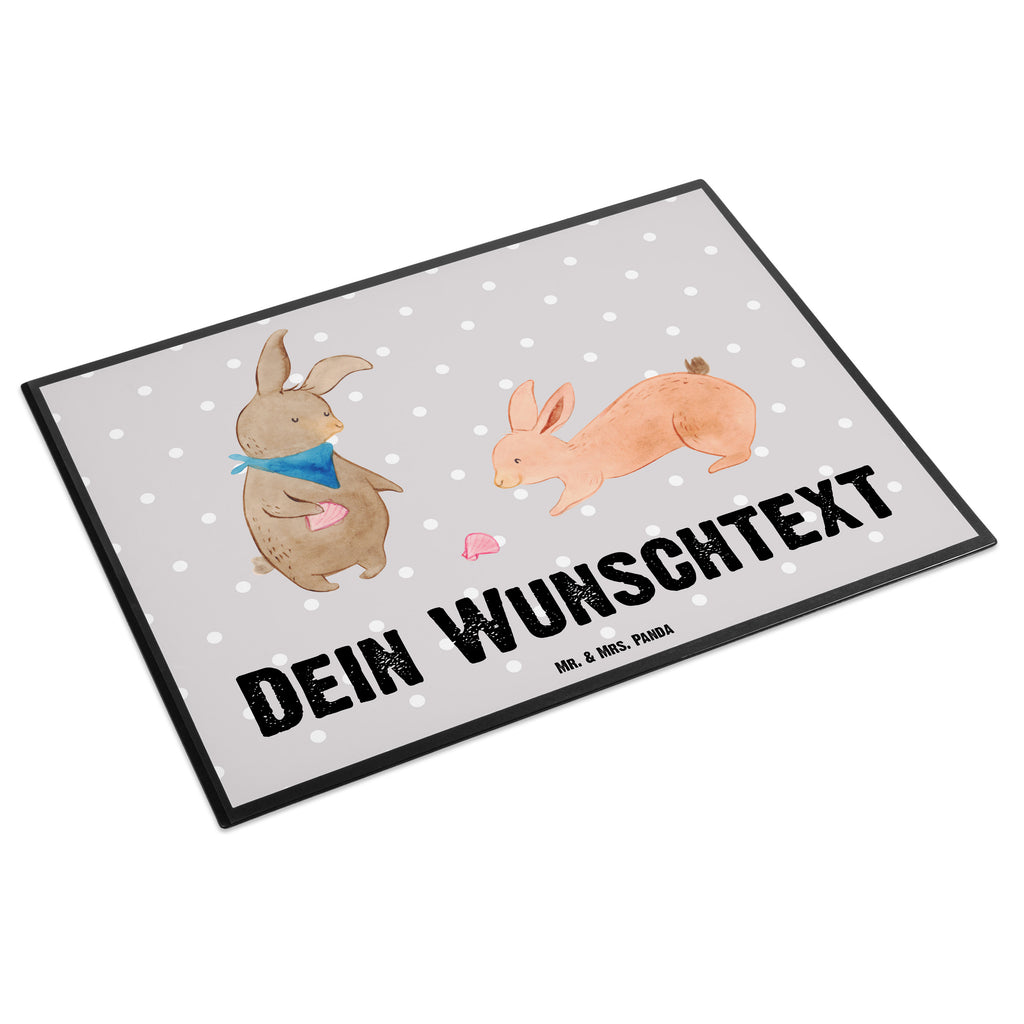 Personalisierte Schreibtischunterlage Hasen Muschel Personalisierte Schreibunterlage, Personalisierte Schreibtischauflage, Personalisierte Schreibtisch Unterlagen, Schreibunterlage mit Namen, Schreibtischauflage  mit Namen, Schreibtisch Unterlagen mit Namen, Selbst gestalten, Namensaufdruck, Namenspersonalisierung, Familie, Vatertag, Muttertag, Bruder, Schwester, Mama, Papa, Oma, Opa, Hasen, beste Freundin, Freundin, Freundinnen, best friends, BFF, Muscheln sammeln, Muscheln, Meer