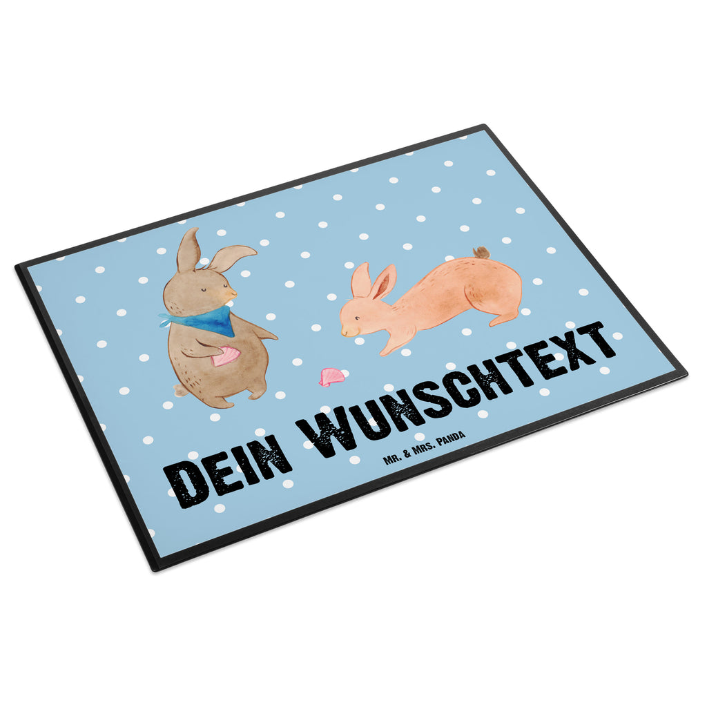 Personalisierte Schreibtischunterlage Hasen Muschel Personalisierte Schreibunterlage, Personalisierte Schreibtischauflage, Personalisierte Schreibtisch Unterlagen, Schreibunterlage mit Namen, Schreibtischauflage  mit Namen, Schreibtisch Unterlagen mit Namen, Selbst gestalten, Namensaufdruck, Namenspersonalisierung, Familie, Vatertag, Muttertag, Bruder, Schwester, Mama, Papa, Oma, Opa, Hasen, beste Freundin, Freundin, Freundinnen, best friends, BFF, Muscheln sammeln, Muscheln, Meer