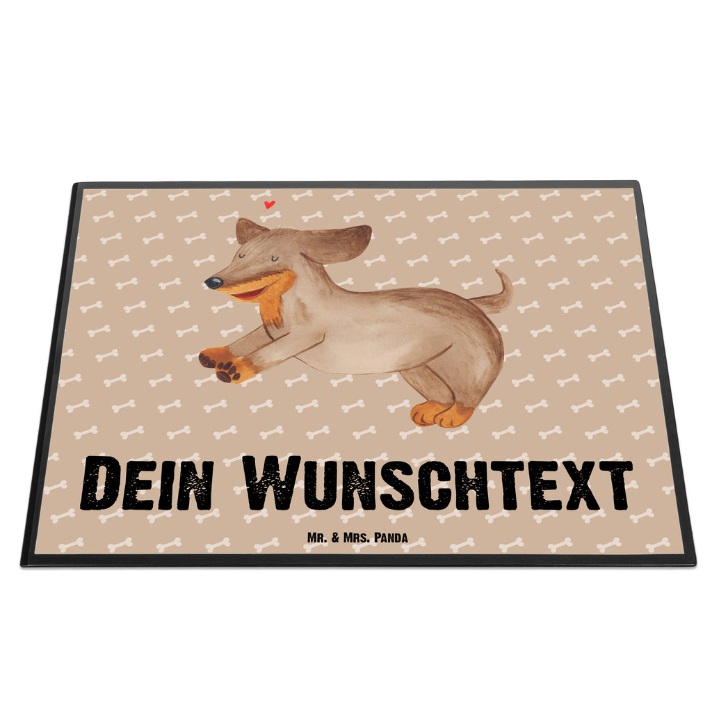 Personalisierte Schreibtischunterlage Hund Dackel fröhlich Personalisierte Schreibunterlage, Personalisierte Schreibtischauflage, Personalisierte Schreibtisch Unterlagen, Schreibunterlage mit Namen, Schreibtischauflage  mit Namen, Schreibtisch Unterlagen mit Namen, Selbst gestalten, Namensaufdruck, Namenspersonalisierung, Hund, Hundemotiv, Haustier, Hunderasse, Tierliebhaber, Hundebesitzer, Sprüche, Hunde, Dackel, Dachshund, happy dog