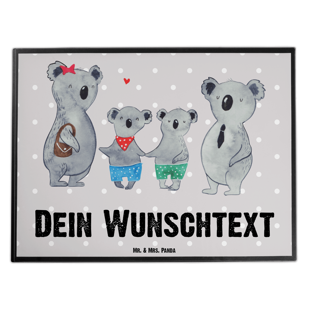 Personalisierte Schreibtischunterlage Koala Familie zwei Personalisierte Schreibunterlage, Personalisierte Schreibtischauflage, Personalisierte Schreibtisch Unterlagen, Schreibunterlage mit Namen, Schreibtischauflage  mit Namen, Schreibtisch Unterlagen mit Namen, Selbst gestalten, Namensaufdruck, Namenspersonalisierung, Familie, Vatertag, Muttertag, Bruder, Schwester, Mama, Papa, Oma, Opa, Koala, Koalabär, beste Familie, Familienzeit, Familienleben, Koalafamilie, Lieblingsfamilie
