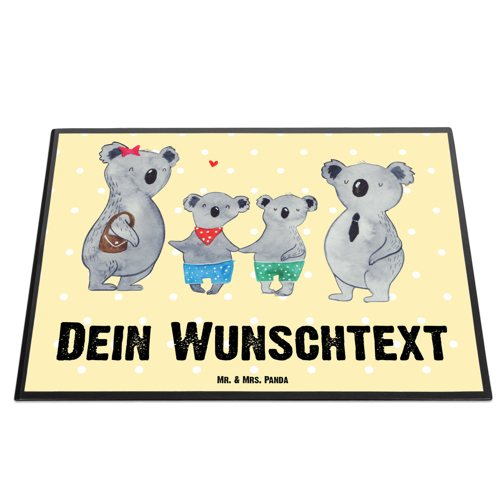 Personalisierte Schreibtischunterlage Koala Familie zwei Personalisierte Schreibunterlage, Personalisierte Schreibtischauflage, Personalisierte Schreibtisch Unterlagen, Schreibunterlage mit Namen, Schreibtischauflage  mit Namen, Schreibtisch Unterlagen mit Namen, Selbst gestalten, Namensaufdruck, Namenspersonalisierung, Familie, Vatertag, Muttertag, Bruder, Schwester, Mama, Papa, Oma, Opa, Koala, Koalabär, beste Familie, Familienzeit, Familienleben, Koalafamilie, Lieblingsfamilie