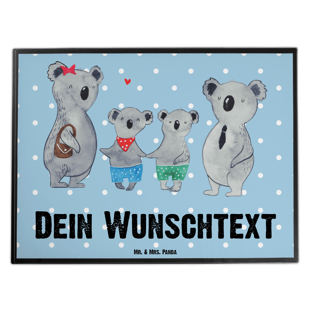 Personalisierte Schreibtischunterlage Koala Familie zwei Personalisierte Schreibunterlage, Personalisierte Schreibtischauflage, Personalisierte Schreibtisch Unterlagen, Schreibunterlage mit Namen, Schreibtischauflage  mit Namen, Schreibtisch Unterlagen mit Namen, Selbst gestalten, Namensaufdruck, Namenspersonalisierung, Familie, Vatertag, Muttertag, Bruder, Schwester, Mama, Papa, Oma, Opa, Koala, Koalabär, beste Familie, Familienzeit, Familienleben, Koalafamilie, Lieblingsfamilie