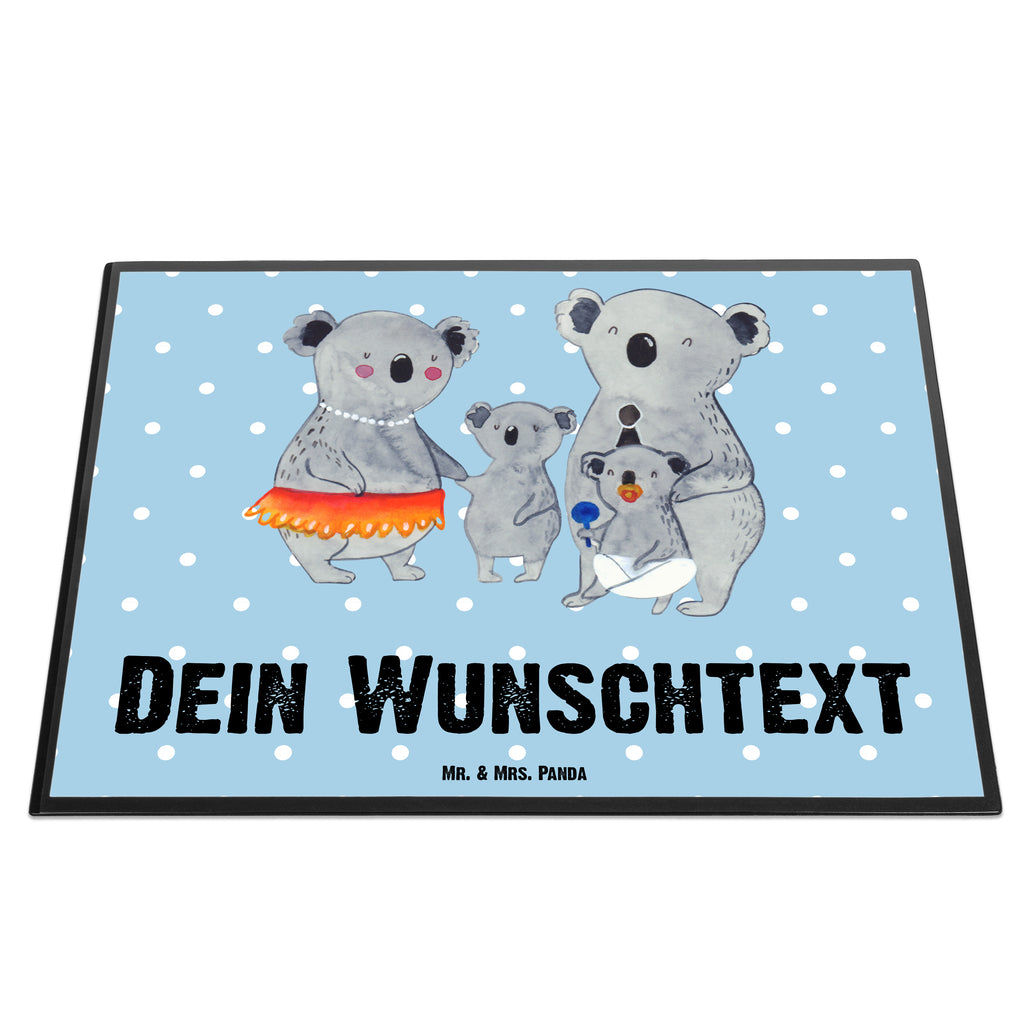 Personalisierte Schreibtischunterlage Koala Familie Personalisierte Schreibunterlage, Personalisierte Schreibtischauflage, Personalisierte Schreibtisch Unterlagen, Schreibunterlage mit Namen, Schreibtischauflage  mit Namen, Schreibtisch Unterlagen mit Namen, Selbst gestalten, Namensaufdruck, Namenspersonalisierung, Familie, Vatertag, Muttertag, Bruder, Schwester, Mama, Papa, Oma, Opa, Koala, Koalas, Family, Kinder, Geschwister, Familienleben