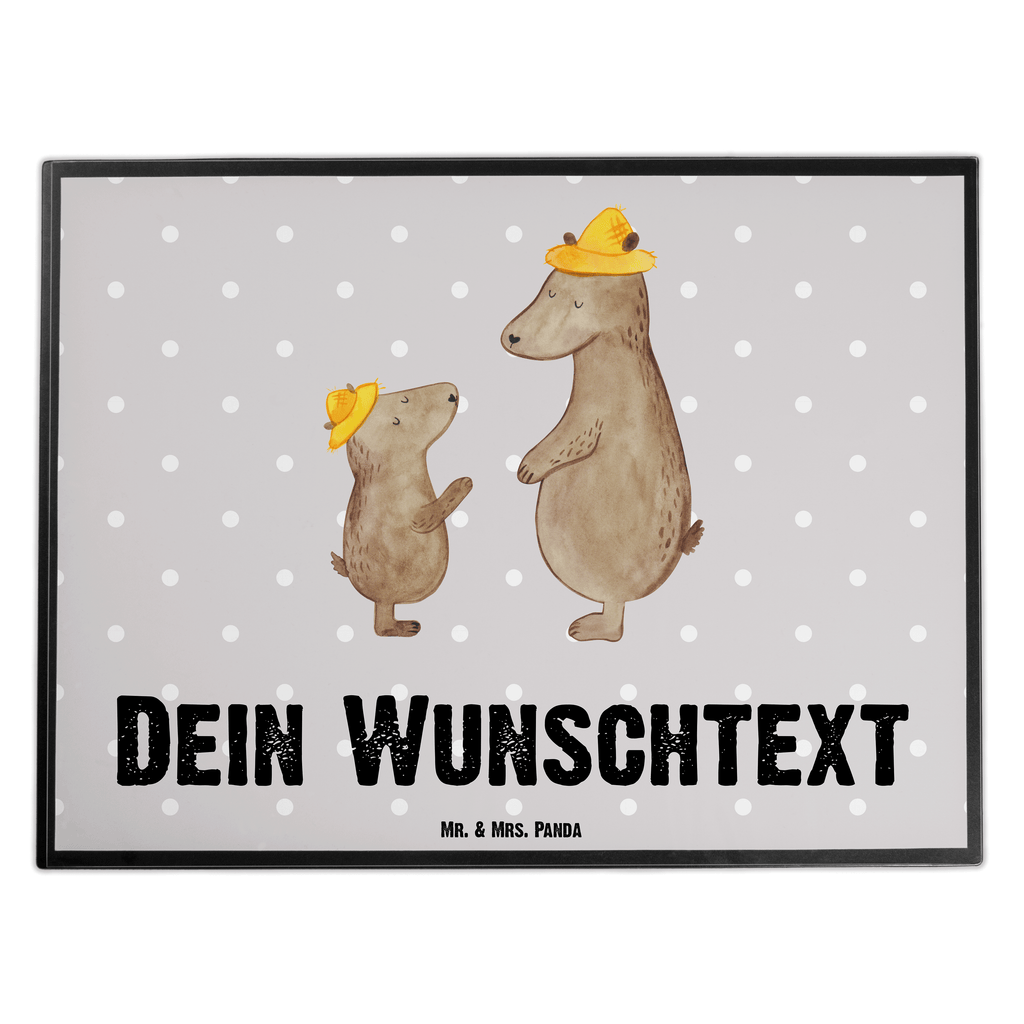 Personalisierte Schreibtischunterlage Bären mit Hut Personalisierte Schreibunterlage, Personalisierte Schreibtischauflage, Personalisierte Schreibtisch Unterlagen, Schreibunterlage mit Namen, Schreibtischauflage  mit Namen, Schreibtisch Unterlagen mit Namen, Selbst gestalten, Namensaufdruck, Namenspersonalisierung, Familie, Vatertag, Muttertag, Bruder, Schwester, Mama, Papa, Oma, Opa, Bär, Bären, Vater, Papi, Paps, Dad, Daddy, Lieblingsmensch, Sohn, Söhne, Kind, Kinder, Vater-Sohn, Family, Vorbild