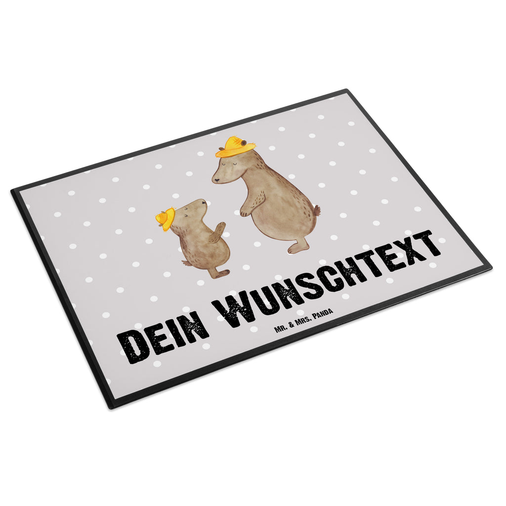 Personalisierte Schreibtischunterlage Bären mit Hut Personalisierte Schreibunterlage, Personalisierte Schreibtischauflage, Personalisierte Schreibtisch Unterlagen, Schreibunterlage mit Namen, Schreibtischauflage  mit Namen, Schreibtisch Unterlagen mit Namen, Selbst gestalten, Namensaufdruck, Namenspersonalisierung, Familie, Vatertag, Muttertag, Bruder, Schwester, Mama, Papa, Oma, Opa, Bär, Bären, Vater, Papi, Paps, Dad, Daddy, Lieblingsmensch, Sohn, Söhne, Kind, Kinder, Vater-Sohn, Family, Vorbild