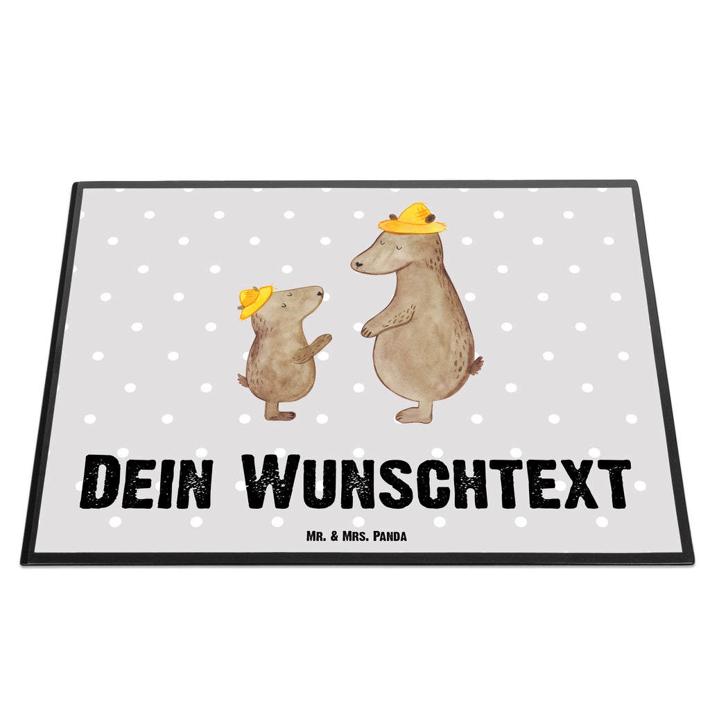 Personalisierte Schreibtischunterlage Bären mit Hut Personalisierte Schreibunterlage, Personalisierte Schreibtischauflage, Personalisierte Schreibtisch Unterlagen, Schreibunterlage mit Namen, Schreibtischauflage  mit Namen, Schreibtisch Unterlagen mit Namen, Selbst gestalten, Namensaufdruck, Namenspersonalisierung, Familie, Vatertag, Muttertag, Bruder, Schwester, Mama, Papa, Oma, Opa, Bär, Bären, Vater, Papi, Paps, Dad, Daddy, Lieblingsmensch, Sohn, Söhne, Kind, Kinder, Vater-Sohn, Family, Vorbild