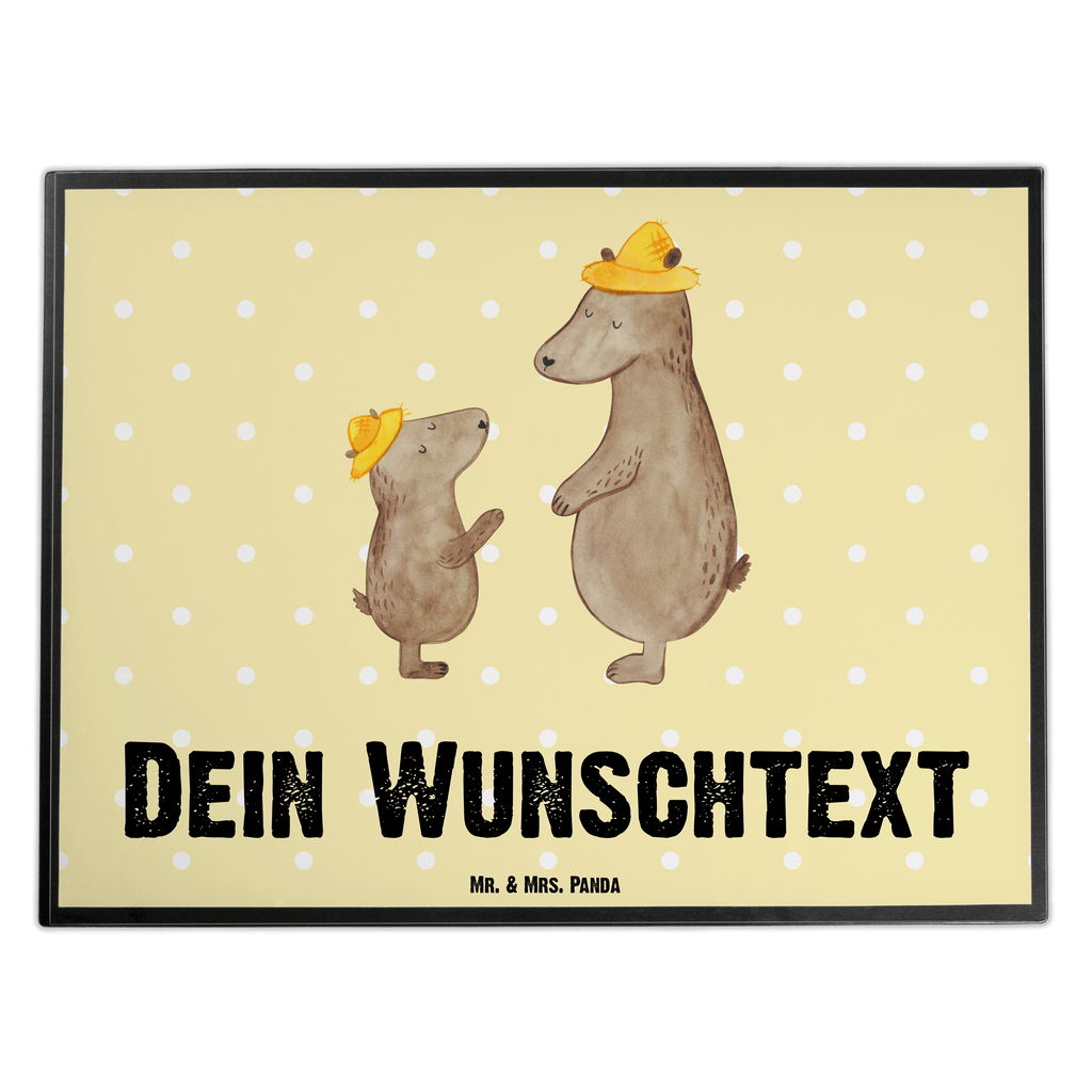 Personalisierte Schreibtischunterlage Bären mit Hut Personalisierte Schreibunterlage, Personalisierte Schreibtischauflage, Personalisierte Schreibtisch Unterlagen, Schreibunterlage mit Namen, Schreibtischauflage  mit Namen, Schreibtisch Unterlagen mit Namen, Selbst gestalten, Namensaufdruck, Namenspersonalisierung, Familie, Vatertag, Muttertag, Bruder, Schwester, Mama, Papa, Oma, Opa, Bär, Bären, Vater, Papi, Paps, Dad, Daddy, Lieblingsmensch, Sohn, Söhne, Kind, Kinder, Vater-Sohn, Family, Vorbild