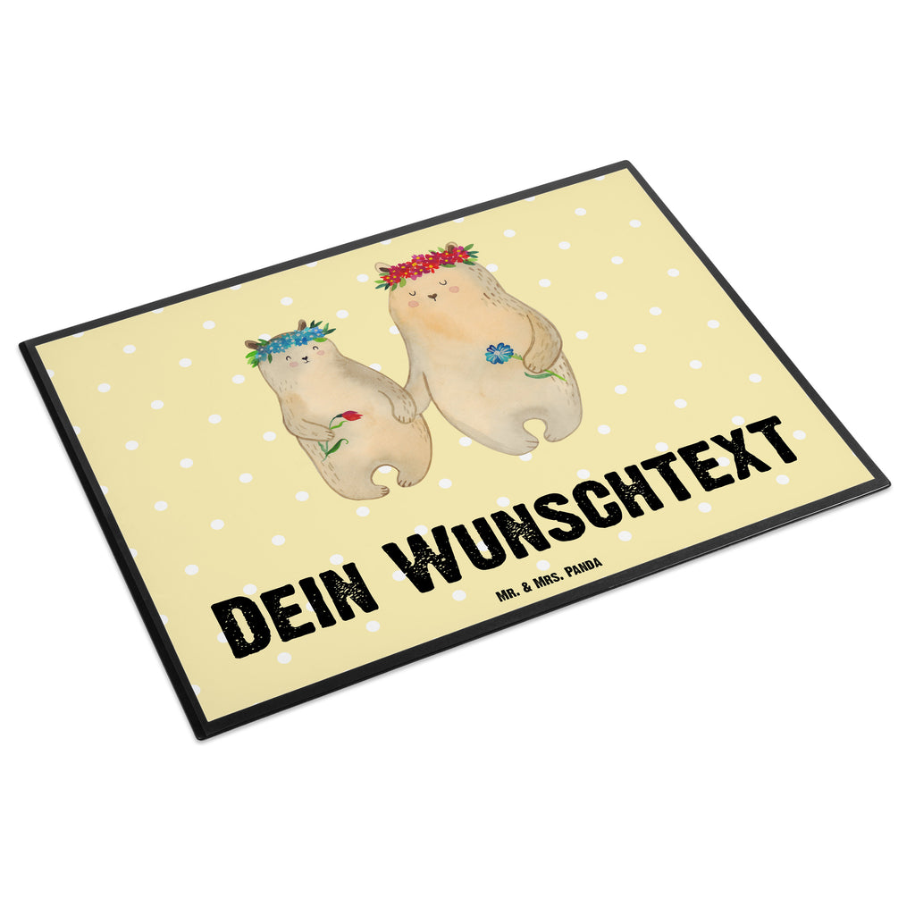 Personalisierte Schreibtischunterlage Bären mit Blumenkranz Personalisierte Schreibunterlage, Personalisierte Schreibtischauflage, Personalisierte Schreibtisch Unterlagen, Schreibunterlage mit Namen, Schreibtischauflage  mit Namen, Schreibtisch Unterlagen mit Namen, Selbst gestalten, Namensaufdruck, Namenspersonalisierung, Familie, Vatertag, Muttertag, Bruder, Schwester, Mama, Papa, Oma, Opa, Bär, Bären, Mutter, Mutti, Mami, Lieblingsmensch, Lieblingsmama, beste Mutter, weltbeste Mama, Geschenk Mama. Muttertag, Tochter, Kind, Kinder, Töchter, Family, Vorbild
