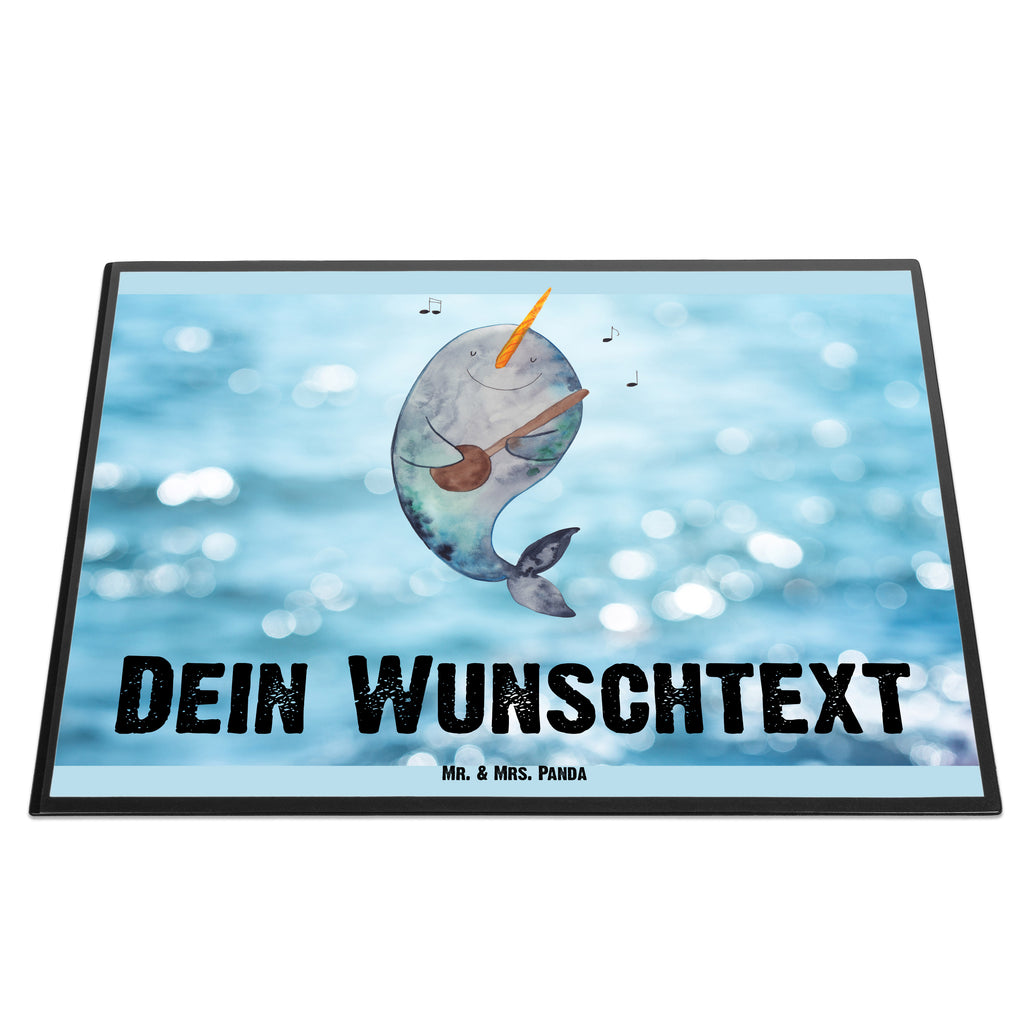 Personalisierte Schreibtischunterlage Narwal Gitarre Personalisierte Schreibunterlage, Personalisierte Schreibtischauflage, Personalisierte Schreibtisch Unterlagen, Schreibunterlage mit Namen, Schreibtischauflage  mit Namen, Schreibtisch Unterlagen mit Namen, Selbst gestalten, Namensaufdruck, Namenspersonalisierung, Meerestiere, Meer, Urlaub, Narwal, Wal, Tanzen, Probleme, Problemlösung, Frust, Gespräche, Gitarre