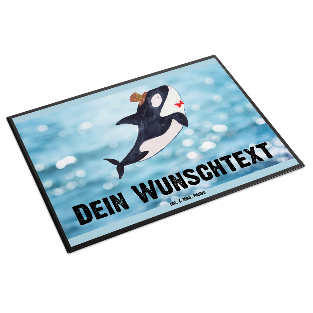 Personalisierte Schreibtischunterlage Orca Zylinder Personalisierte Schreibunterlage, Personalisierte Schreibtischauflage, Personalisierte Schreibtisch Unterlagen, Schreibunterlage mit Namen, Schreibtischauflage  mit Namen, Schreibtisch Unterlagen mit Namen, Selbst gestalten, Namensaufdruck, Namenspersonalisierung, Meerestiere, Meer, Urlaub, Narwal, Glitter, Konfetti, Glitzer, Geburtstag, Feier, Fete, Fest, Glückwunsch, Orca