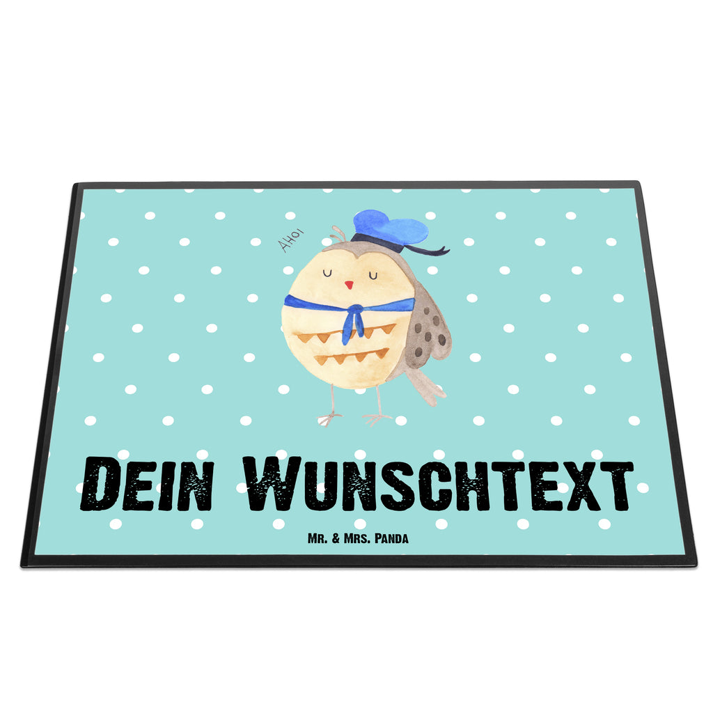 Personalisierte Schreibtischunterlage Eule Matrosen Personalisierte Schreibunterlage, Personalisierte Schreibtischauflage, Personalisierte Schreibtisch Unterlagen, Schreibunterlage mit Namen, Schreibtischauflage  mit Namen, Schreibtisch Unterlagen mit Namen, Selbst gestalten, Namensaufdruck, Namenspersonalisierung, Eule, Eule Spruch, Eule Deko, Owl, Wortspiel lustig, Matrose, Freundin, Ehe, Seefahrer, Heimathafen, Hochzeitstag Geschenk