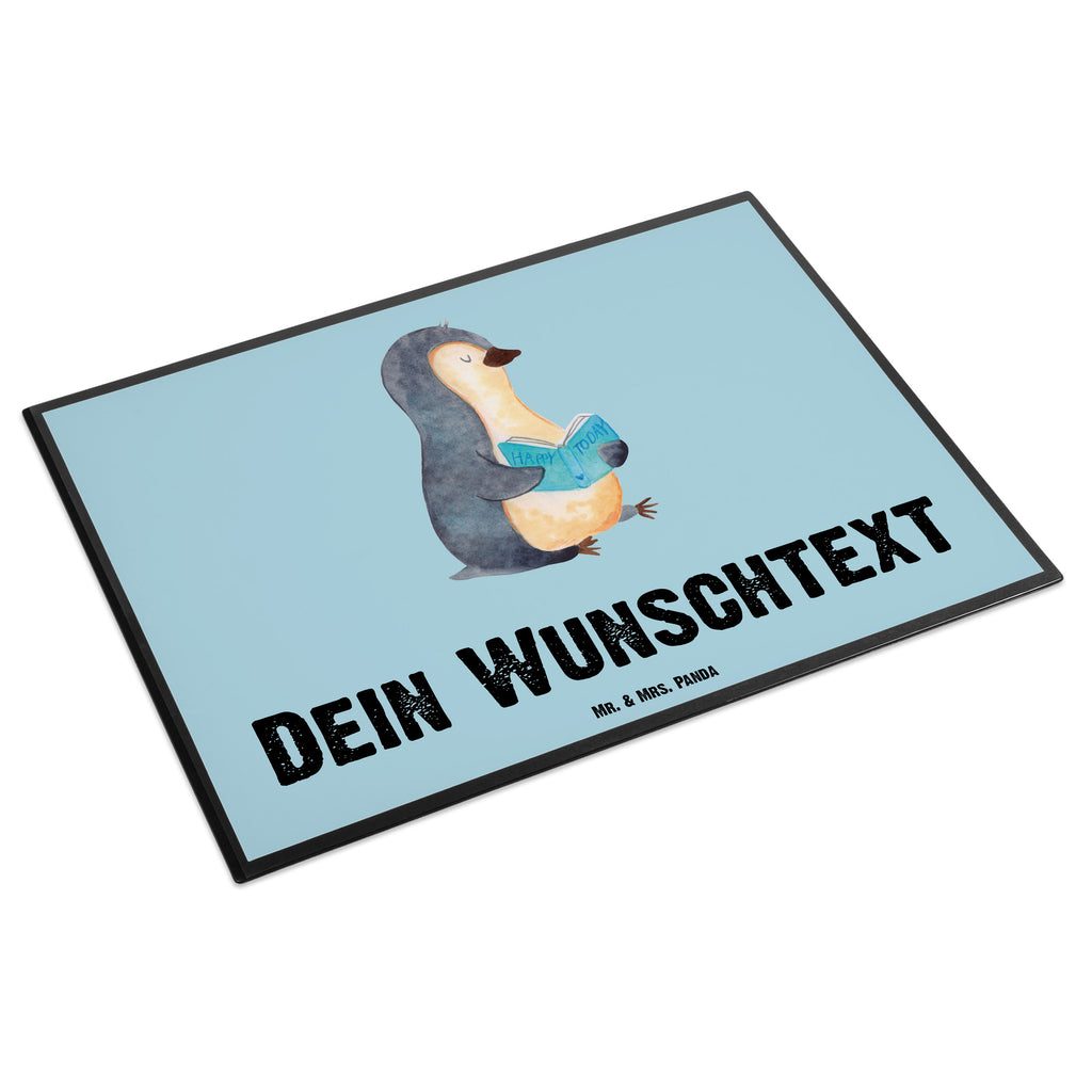 Personalisierte Schreibtischunterlage Pinguin Buch Personalisierte Schreibunterlage, Personalisierte Schreibtischauflage, Personalisierte Schreibtisch Unterlagen, Schreibunterlage mit Namen, Schreibtischauflage  mit Namen, Schreibtisch Unterlagen mit Namen, Selbst gestalten, Namensaufdruck, Namenspersonalisierung, Pinguin, Pinguine, Buch, Lesen, Bücherwurm, Nichtstun, Faulenzen, Ferien, Urlaub, Freizeit