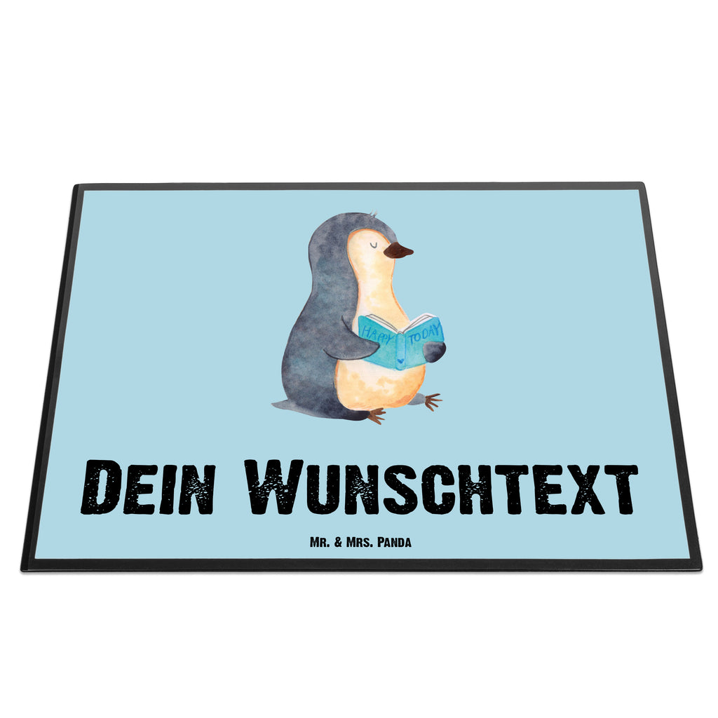 Personalisierte Schreibtischunterlage Pinguin Buch Personalisierte Schreibunterlage, Personalisierte Schreibtischauflage, Personalisierte Schreibtisch Unterlagen, Schreibunterlage mit Namen, Schreibtischauflage  mit Namen, Schreibtisch Unterlagen mit Namen, Selbst gestalten, Namensaufdruck, Namenspersonalisierung, Pinguin, Pinguine, Buch, Lesen, Bücherwurm, Nichtstun, Faulenzen, Ferien, Urlaub, Freizeit
