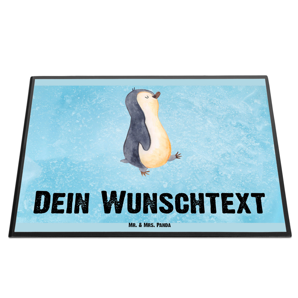 Personalisierte Schreibtischunterlage Pinguin marschierend Personalisierte Schreibunterlage, Personalisierte Schreibtischauflage, Personalisierte Schreibtisch Unterlagen, Schreibunterlage mit Namen, Schreibtischauflage  mit Namen, Schreibtisch Unterlagen mit Namen, Selbst gestalten, Namensaufdruck, Namenspersonalisierung, Pinguin, Pinguine, Frühaufsteher, Langschläfer, Bruder, Schwester, Familie