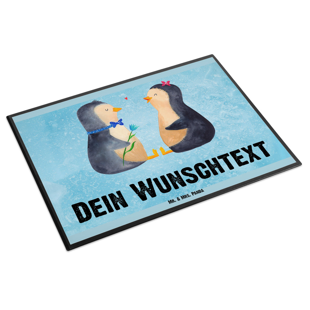 Personalisierte Schreibtischunterlage Pinguin Pärchen Personalisierte Schreibunterlage, Personalisierte Schreibtischauflage, Personalisierte Schreibtisch Unterlagen, Schreibunterlage mit Namen, Schreibtischauflage  mit Namen, Schreibtisch Unterlagen mit Namen, Selbst gestalten, Namensaufdruck, Namenspersonalisierung, Pinguin, Pinguine, Liebe, Liebespaar, Liebesbeweis, Liebesgeschenk, Verlobung, Jahrestag, Hochzeitstag, Hochzeit, Hochzeitsgeschenk, große Liebe, Traumpaar