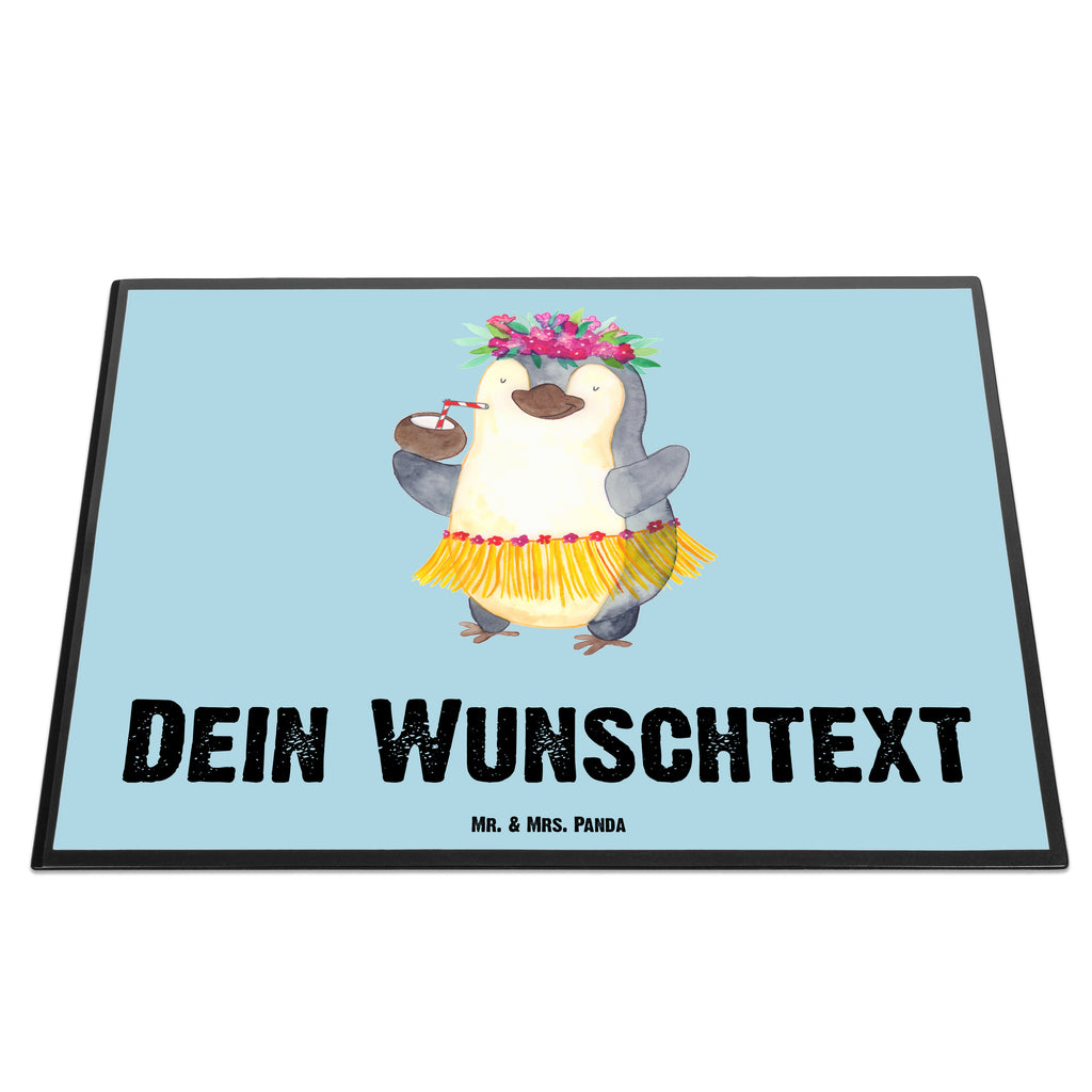 Personalisierte Schreibtischunterlage Pinguin Kokosnuss Personalisierte Schreibunterlage, Personalisierte Schreibtischauflage, Personalisierte Schreibtisch Unterlagen, Schreibunterlage mit Namen, Schreibtischauflage  mit Namen, Schreibtisch Unterlagen mit Namen, Selbst gestalten, Namensaufdruck, Namenspersonalisierung, Pinguin, Aloha, Hawaii, Urlaub, Kokosnuss, Pinguine