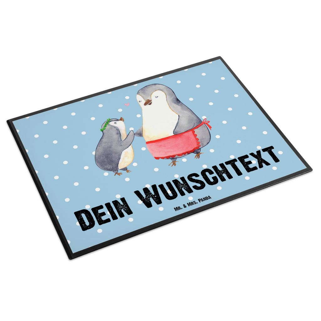 Personalisierte Schreibtischunterlage Pinguin mit Kind Personalisierte Schreibunterlage, Personalisierte Schreibtischauflage, Personalisierte Schreibtisch Unterlagen, Schreibunterlage mit Namen, Schreibtischauflage  mit Namen, Schreibtisch Unterlagen mit Namen, Selbst gestalten, Namensaufdruck, Namenspersonalisierung, Familie, Vatertag, Muttertag, Bruder, Schwester, Mama, Papa, Oma, Opa, Geschenk, Mami, Mutti, Mutter, Geburststag