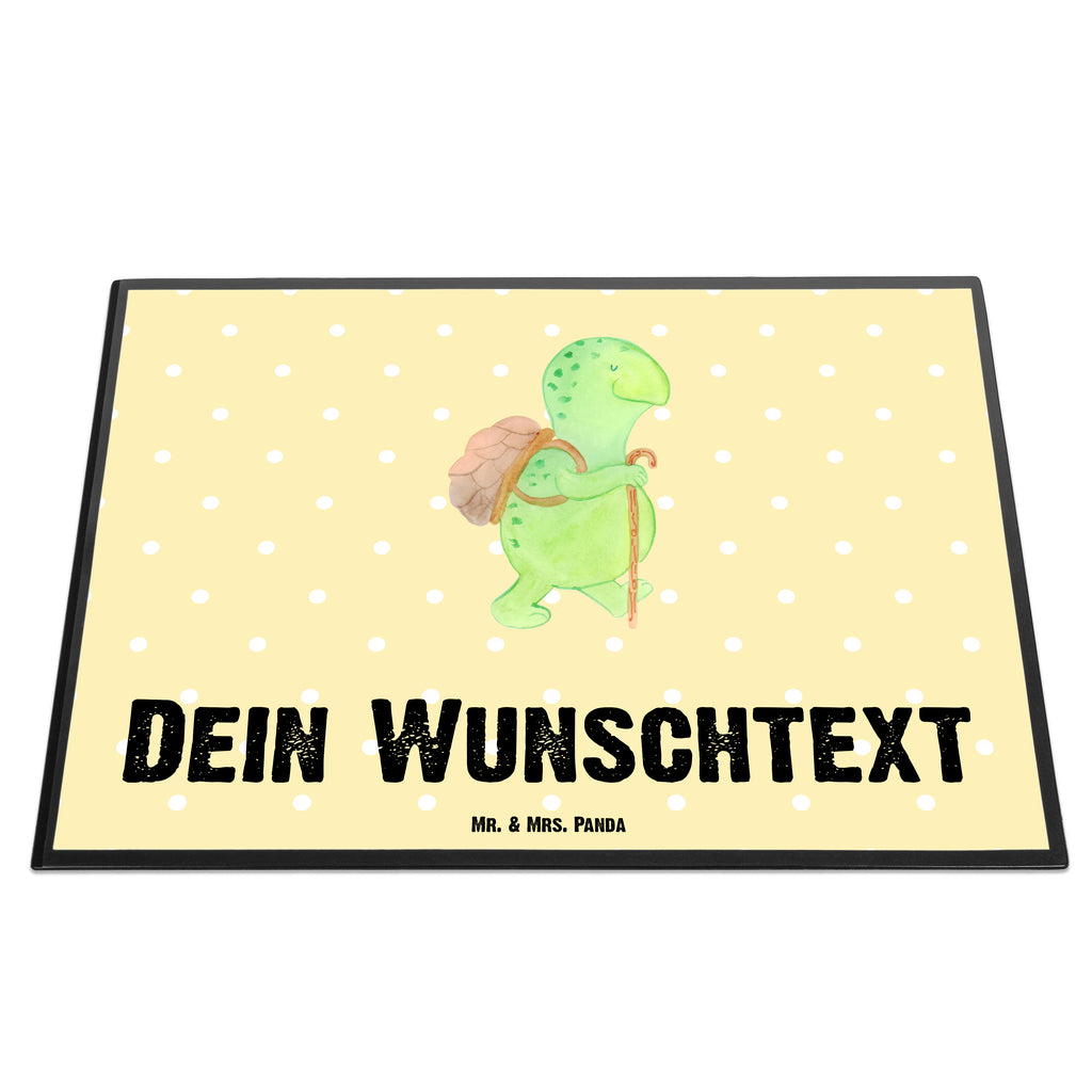 Personalisierte Schreibtischunterlage Schildkröte Wanderer Personalisierte Schreibunterlage, Personalisierte Schreibtischauflage, Personalisierte Schreibtisch Unterlagen, Schreibunterlage mit Namen, Schreibtischauflage  mit Namen, Schreibtisch Unterlagen mit Namen, Selbst gestalten, Namensaufdruck, Namenspersonalisierung, Schildkröte, Schildkröten, Motivation, Motivationsspruch, Motivationssprüche, Neuanfang