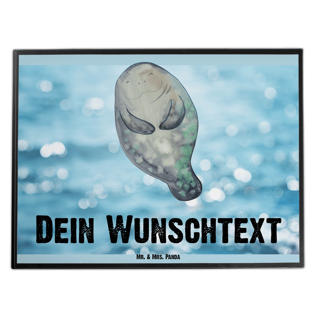 Personalisierte Schreibtischunterlage Seekuh happy Personalisierte Schreibunterlage, Personalisierte Schreibtischauflage, Personalisierte Schreibtisch Unterlagen, Schreibunterlage mit Namen, Schreibtischauflage  mit Namen, Schreibtisch Unterlagen mit Namen, Selbst gestalten, Namensaufdruck, Namenspersonalisierung, Meerestiere, Meer, Urlaub, Seekuh, Seekühe, Selbstliebe, Respekt, Neuanfang, Neustart, Achtsamkeit, Zufrieden, Liebeskummer, Freundin