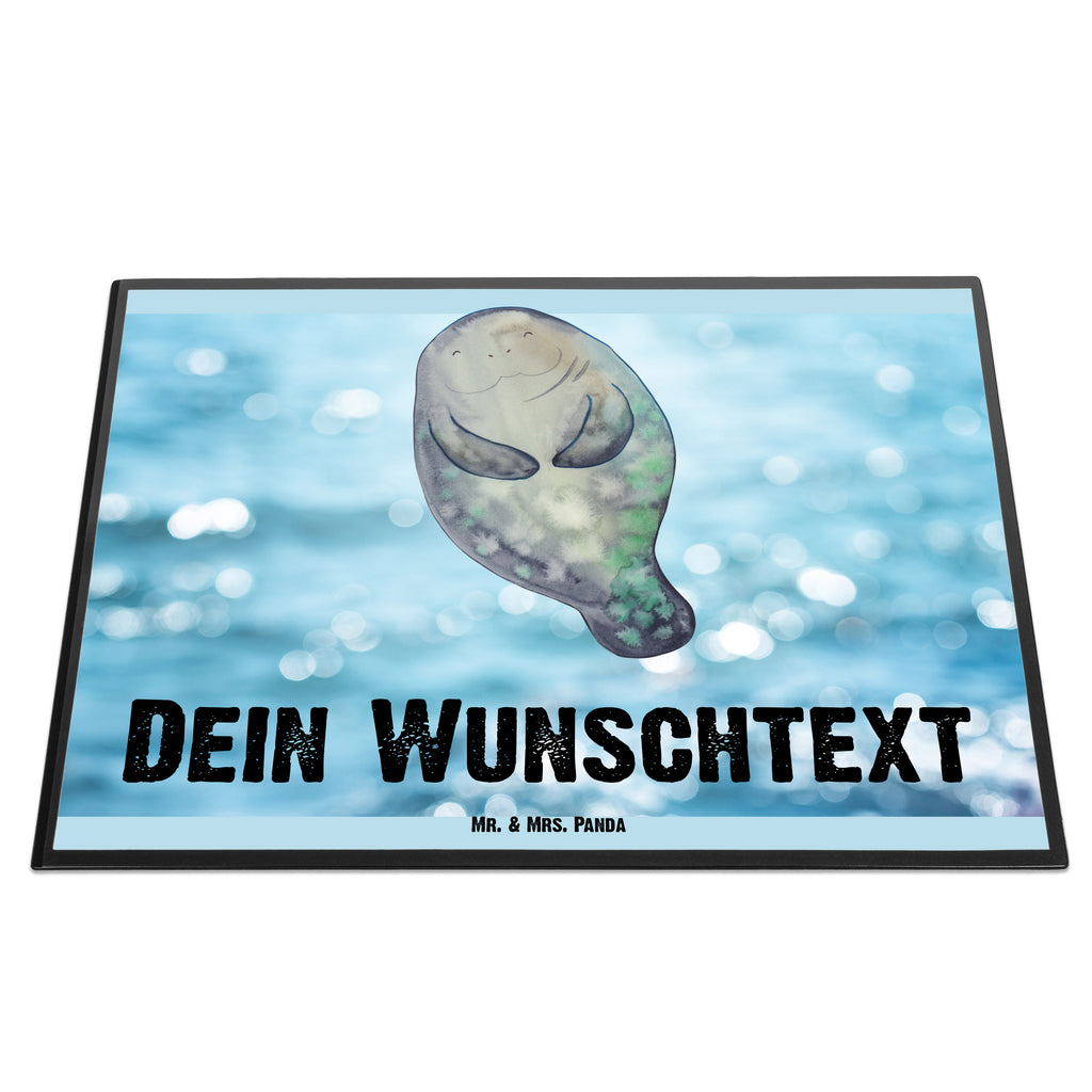 Personalisierte Schreibtischunterlage Seekuh happy Personalisierte Schreibunterlage, Personalisierte Schreibtischauflage, Personalisierte Schreibtisch Unterlagen, Schreibunterlage mit Namen, Schreibtischauflage  mit Namen, Schreibtisch Unterlagen mit Namen, Selbst gestalten, Namensaufdruck, Namenspersonalisierung, Meerestiere, Meer, Urlaub, Seekuh, Seekühe, Selbstliebe, Respekt, Neuanfang, Neustart, Achtsamkeit, Zufrieden, Liebeskummer, Freundin