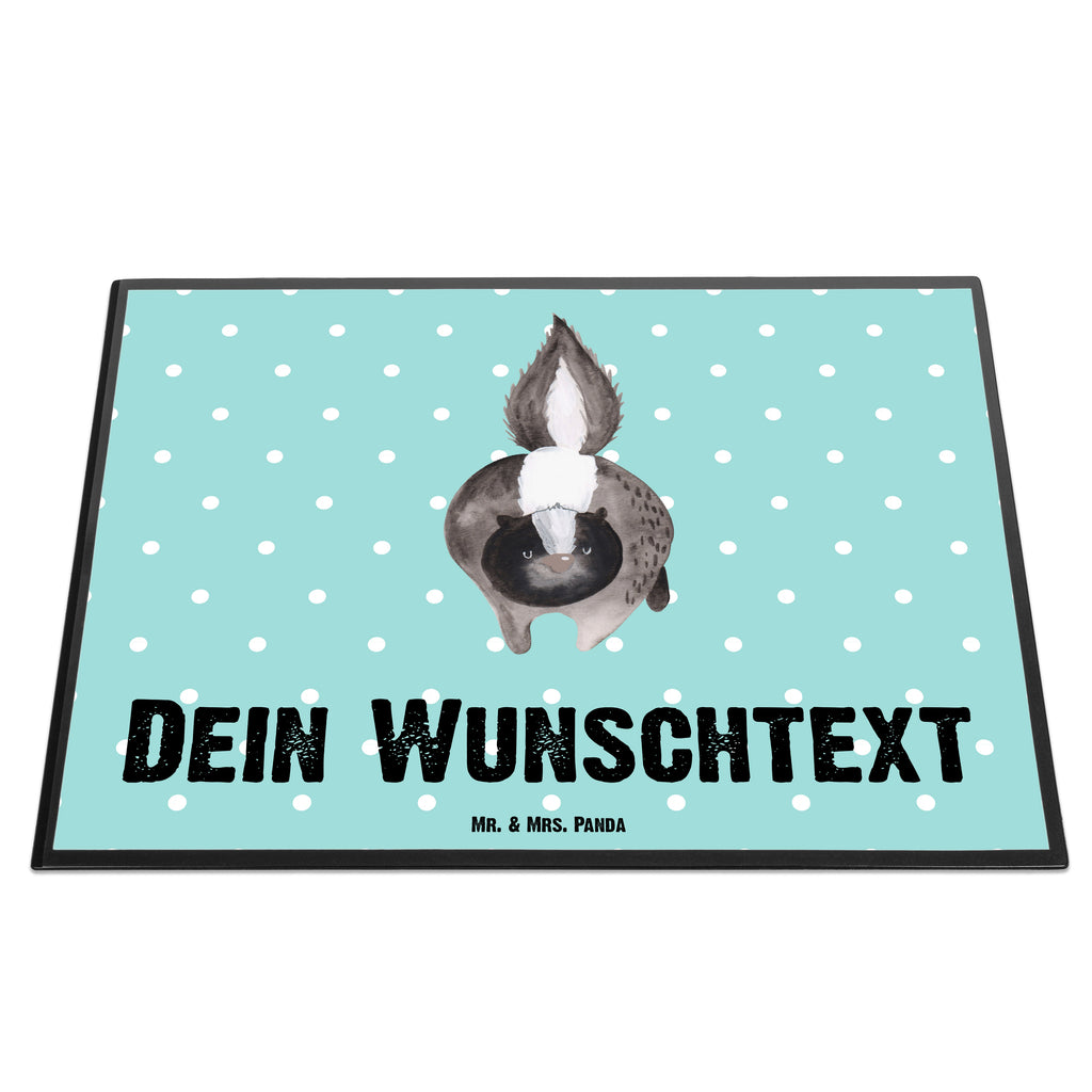 Personalisierte Schreibtischunterlage Stinktier Angriff Personalisierte Schreibunterlage, Personalisierte Schreibtischauflage, Personalisierte Schreibtisch Unterlagen, Schreibunterlage mit Namen, Schreibtischauflage  mit Namen, Schreibtisch Unterlagen mit Namen, Selbst gestalten, Namensaufdruck, Namenspersonalisierung, Stinktier, Skunk, Wildtier, Raubtier, Stinker, Stinki, wütend, Drohung