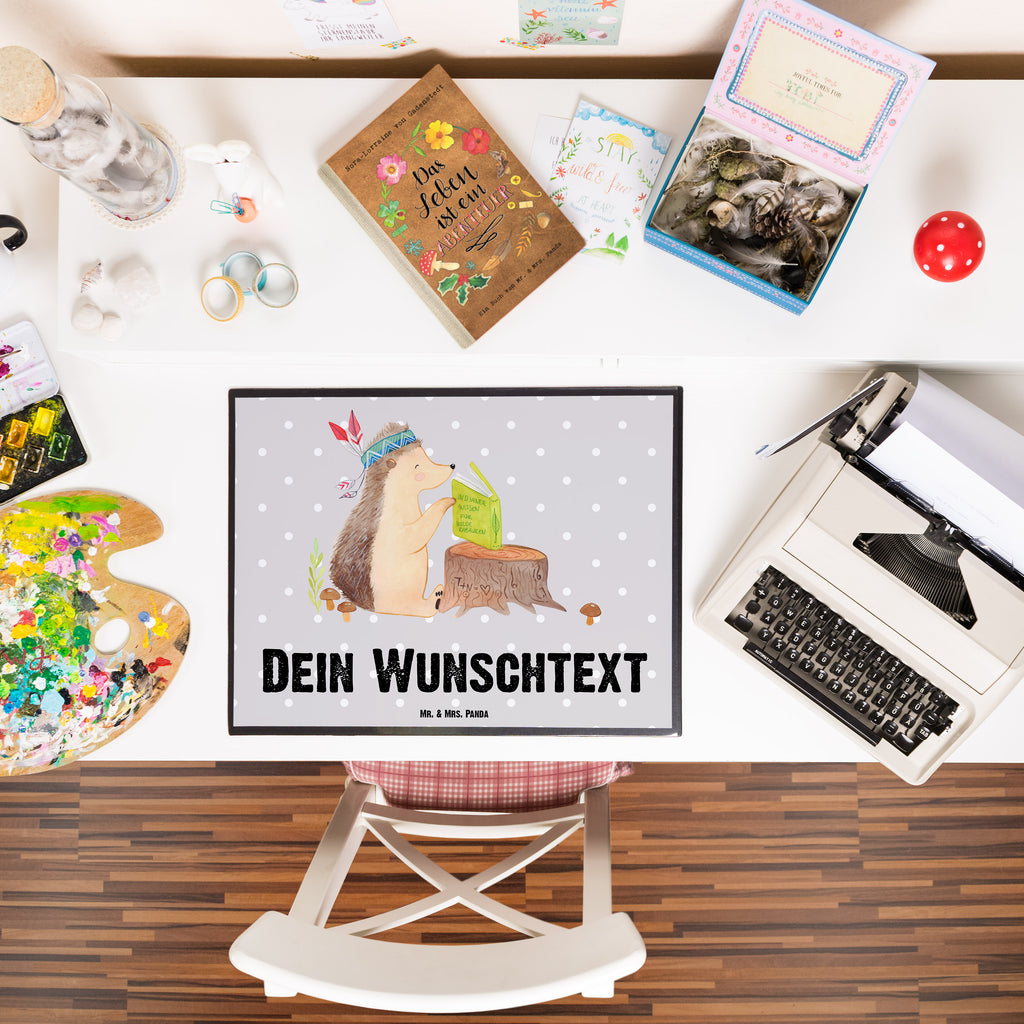 Personalisierte Schreibtischunterlage Igel Indianer Personalisierte Schreibunterlage, Personalisierte Schreibtischauflage, Personalisierte Schreibtisch Unterlagen, Schreibunterlage mit Namen, Schreibtischauflage  mit Namen, Schreibtisch Unterlagen mit Namen, Selbst gestalten, Namensaufdruck, Namenspersonalisierung, Waldtiere, Tiere, Igel, Indianer, Abenteuer, Lagerfeuer, Camping