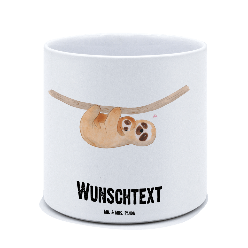 Personalisierter XL Blumentopf Faultier mit Kind Personalisierter Blumentopf, Personalisierter Übertopf, Personalisierter Pflanztopf, Personalisierter Keramiktopf, Personalisierter Kräutertopf, Personalisierter Topf, Personalisierter Pflanzkübel, Personalisierter Blumenübertopf, Faultier, Faultier Geschenk, Faultier Deko, Kind, Baby, Liebe, Mutter, Mama, Geburt, Kinder, Faulheit, Spaß, Niedlichkeit