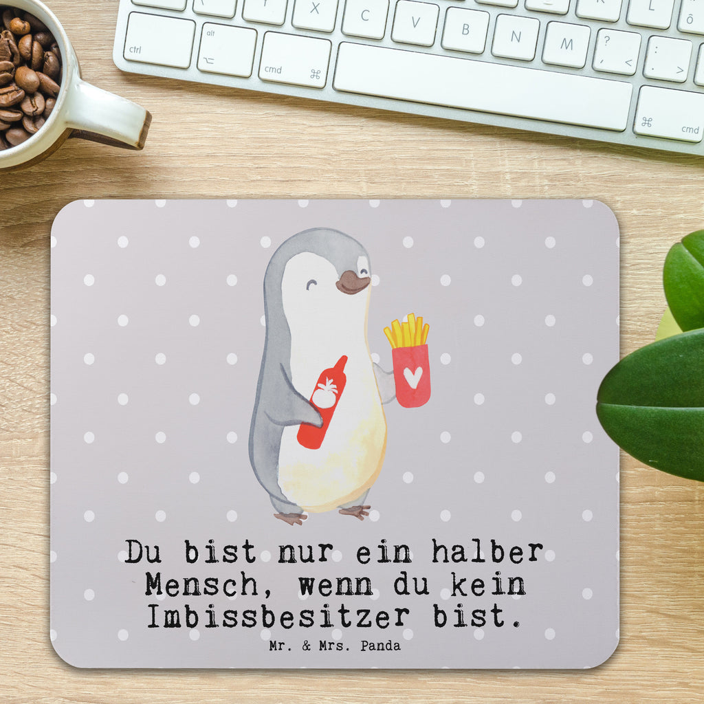 Mauspad Imbissbesitzer mit Herz Mousepad, Computer zubehör, Büroausstattung, PC Zubehör, Arbeitszimmer, Mauspad, Einzigartiges Mauspad, Designer Mauspad, Beruf, Ausbildung, Jubiläum, Abschied, Rente, Kollege, Kollegin, Geschenk, Schenken, Arbeitskollege, Mitarbeiter, Firma, Danke, Dankeschön, Imbissbesitzer, Imbissverkäufer, Pommesverkäufer, Pommesliebe